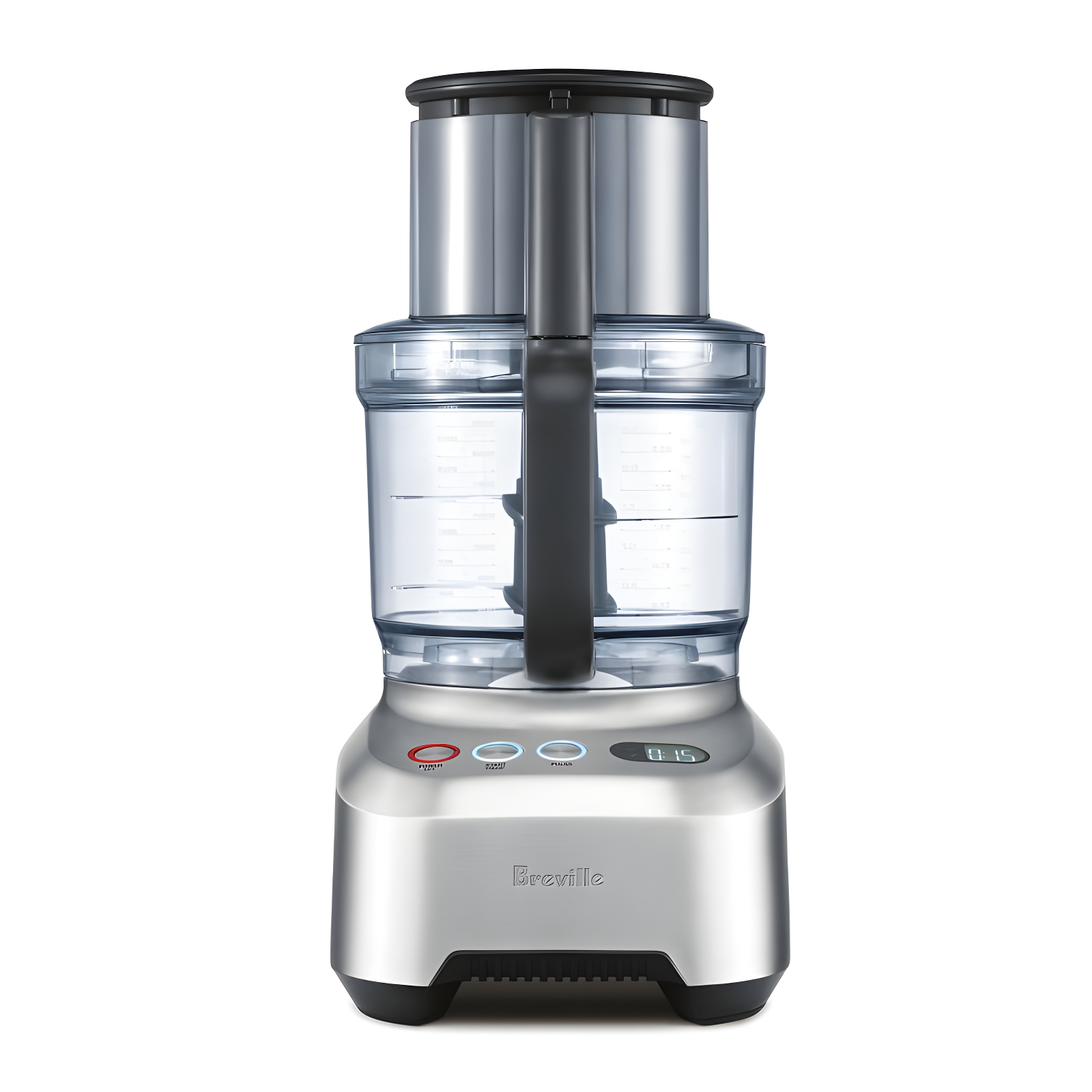 Brushed Aluminum 16-Cup Variable Speed Food Processor