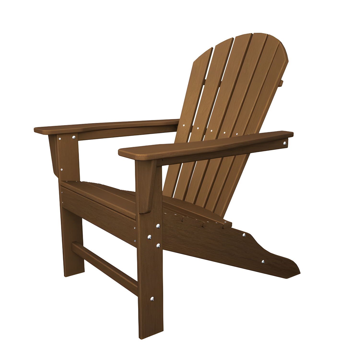 Teak Shellback POLYWOOD Outdoor Adirondack Chair