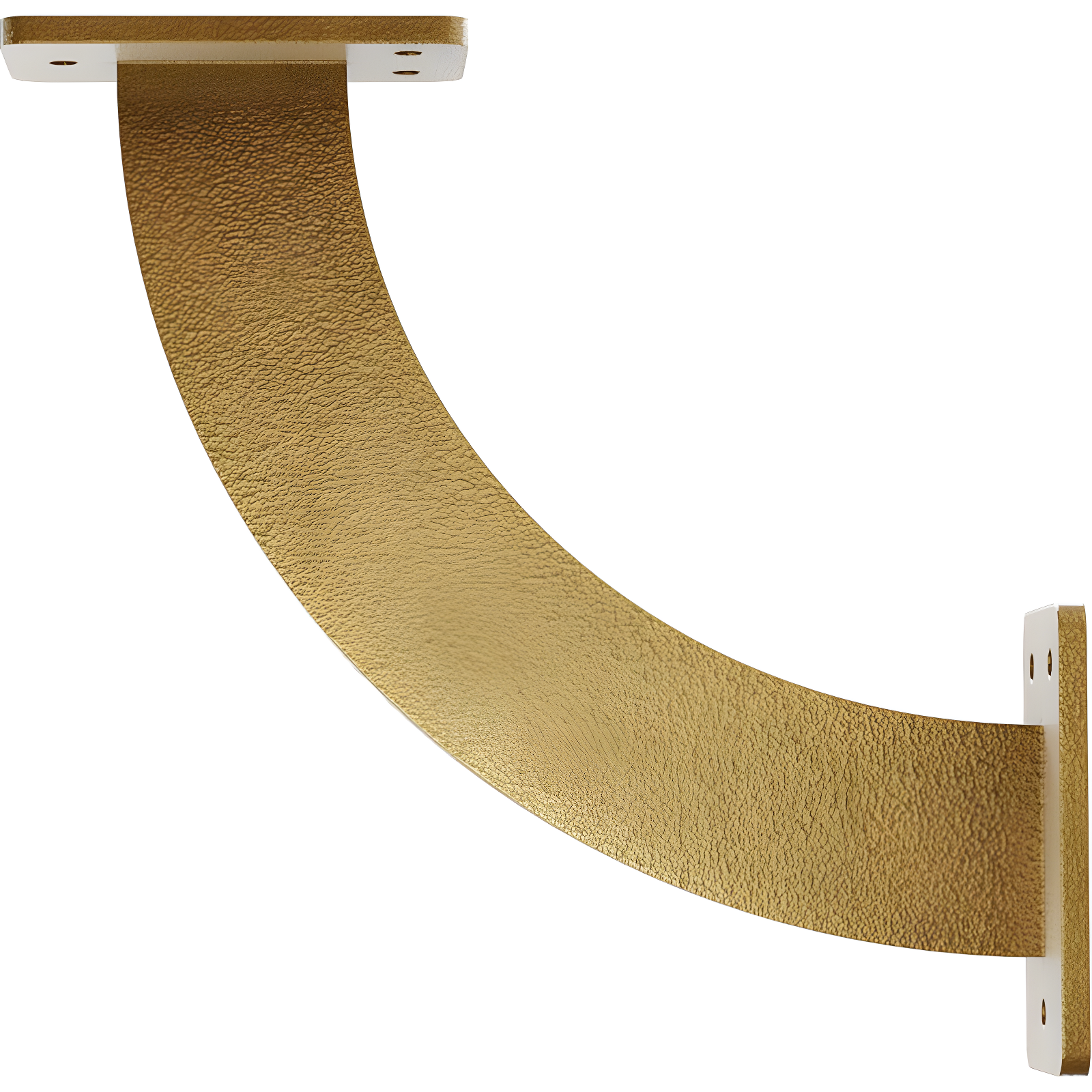 Bradford Hammered Gold 9'' Square Steel Countertop Bracket