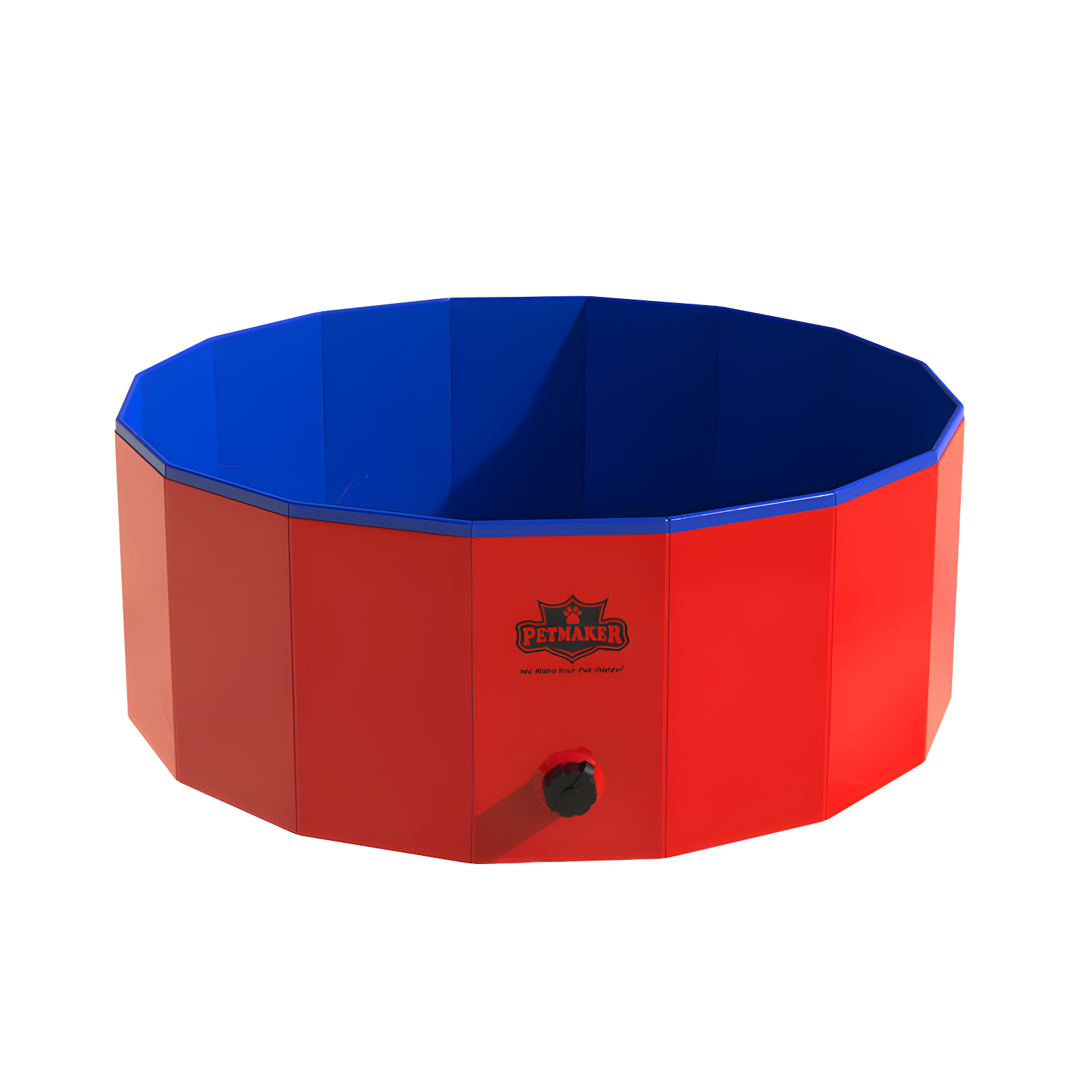 Red and Blue Portable Pet Pool for Medium Breeds