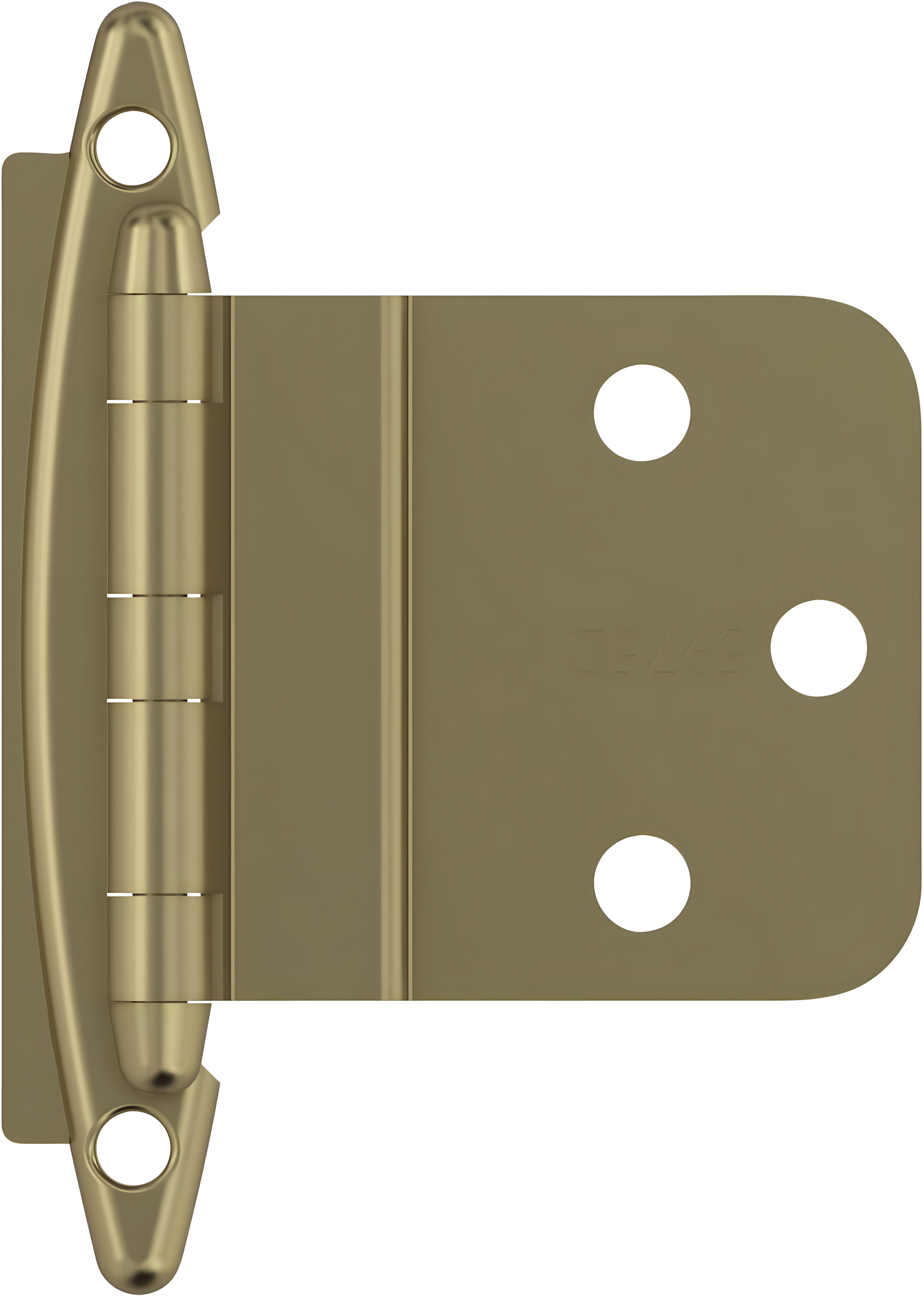 Golden Champagne 3/8 Inch Inset Cabinet Hinge