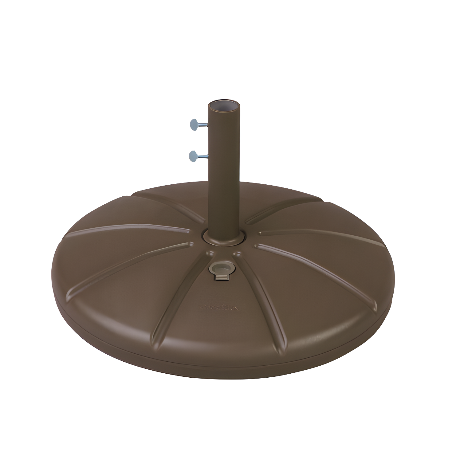 Bronze Mist Round Resin Umbrella Base with Filling Cap