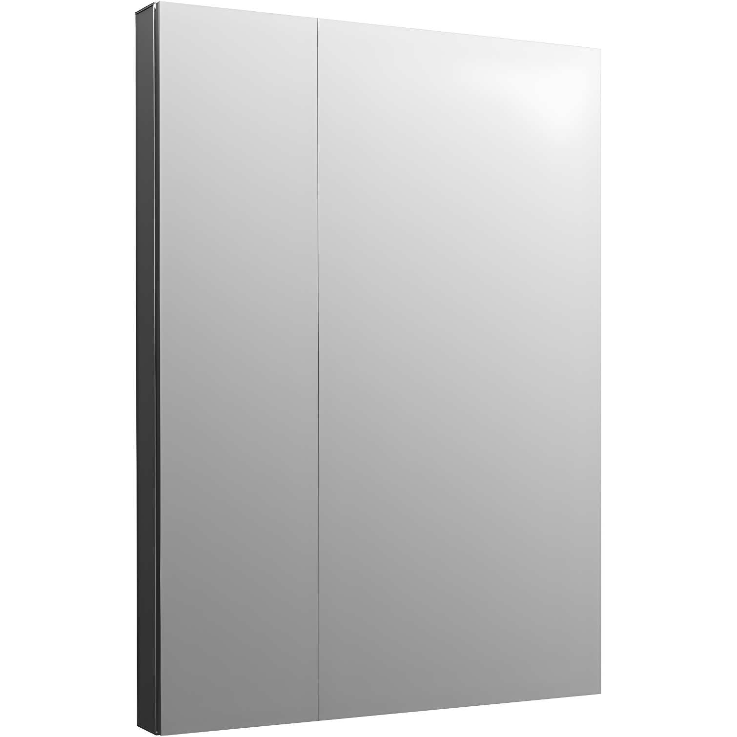 Maxstow 24"x30" Dark Anodized Aluminum Frameless Medicine Cabinet