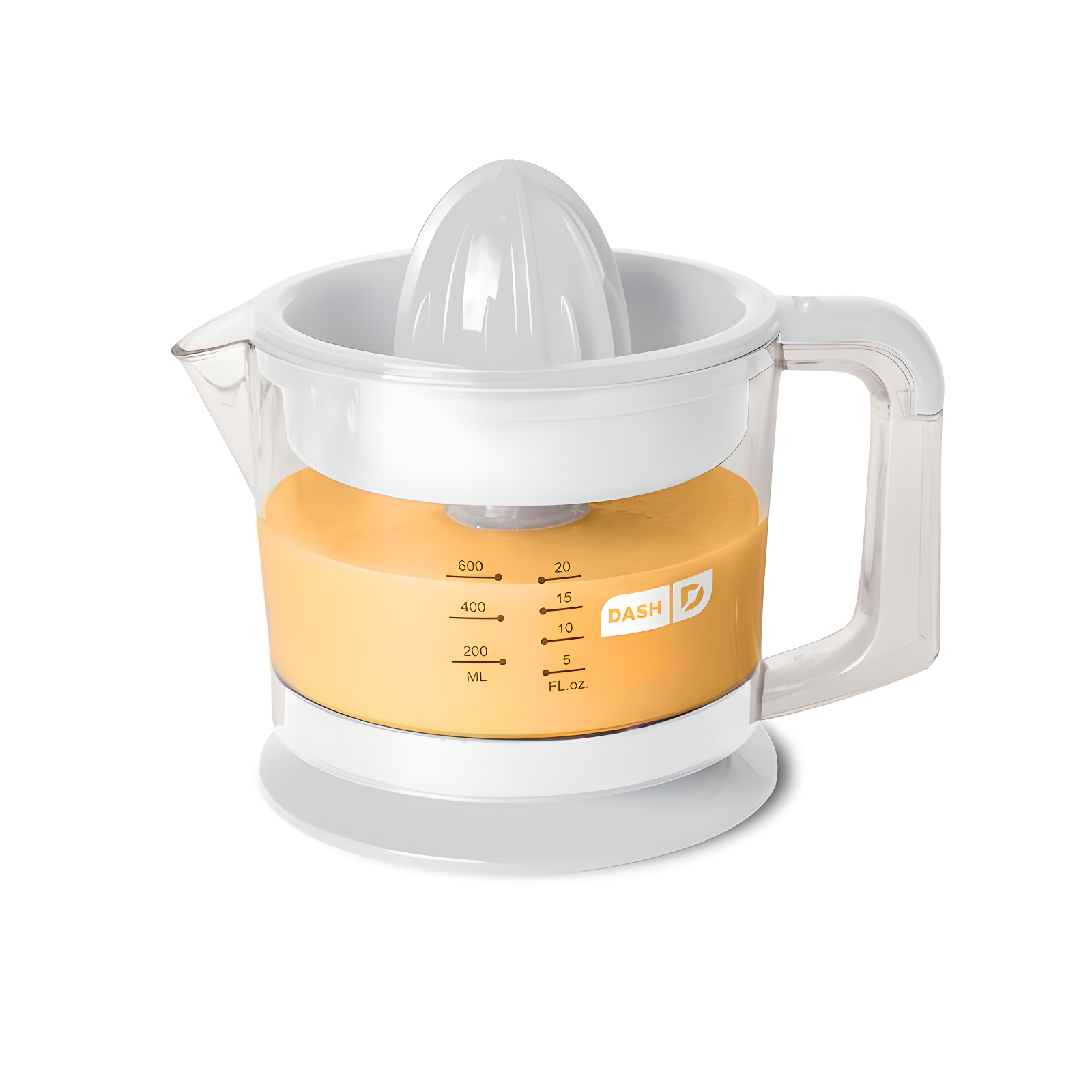 White Electric Citrus Press with Reverse Function, 32 oz