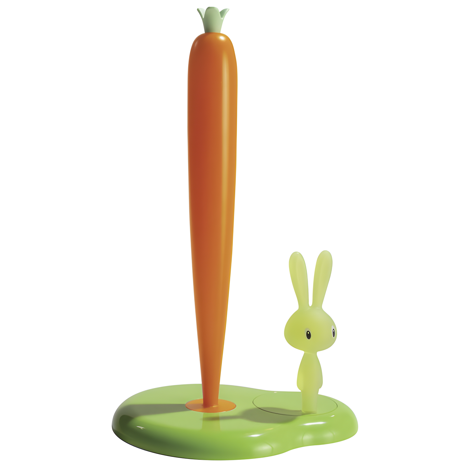 Green and Orange Bunny & Carrot Paper Towel Holder