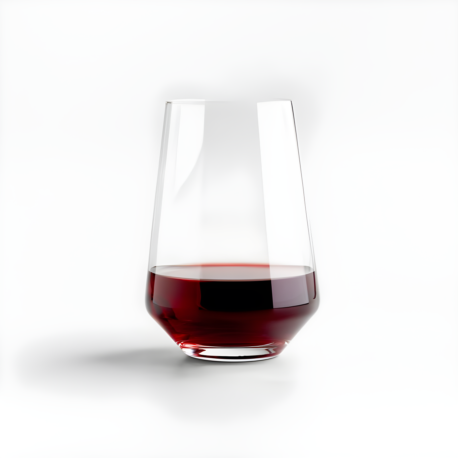 Pure Collection Clear Crystal Stemless Wine Glass Set