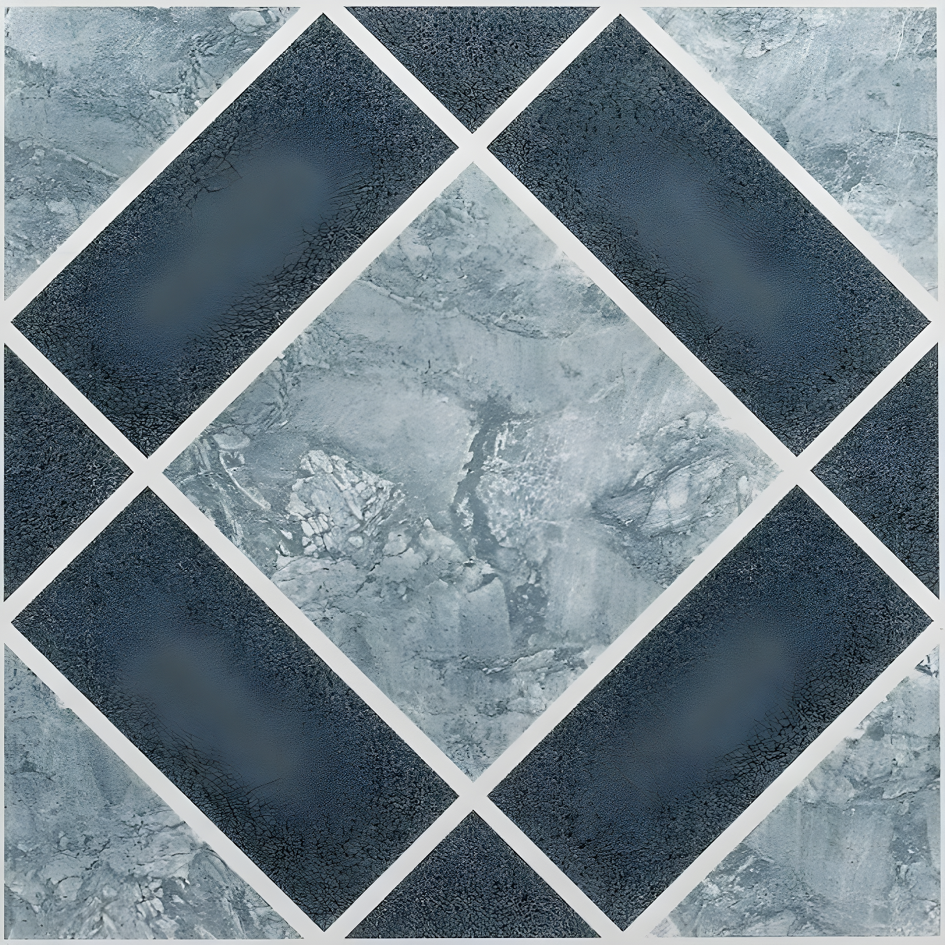 Nexus 12'' x 12'' Light and Dark Blue Vinyl Tile