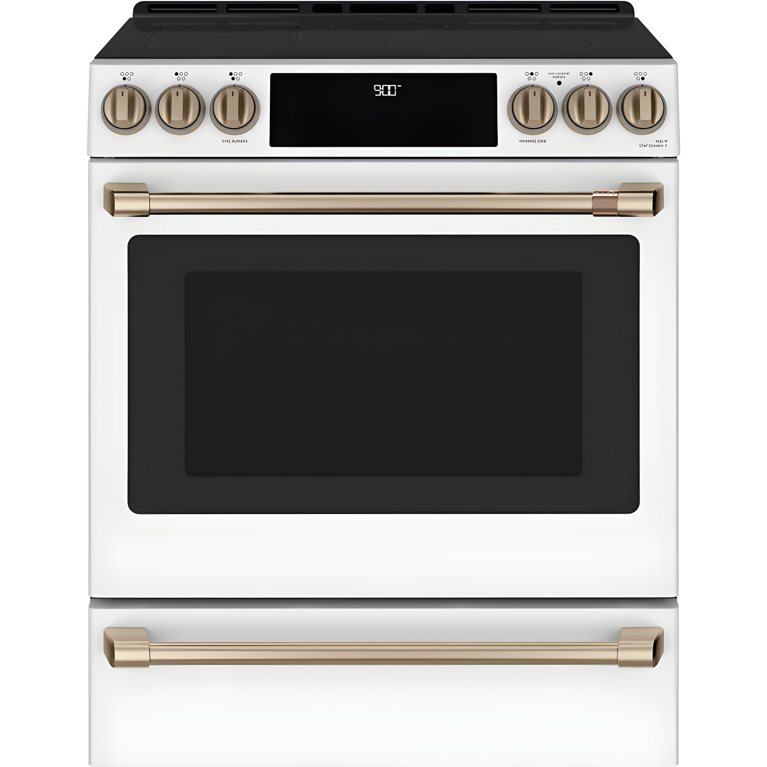 Matte White 30" Induction Range with Warming Drawer