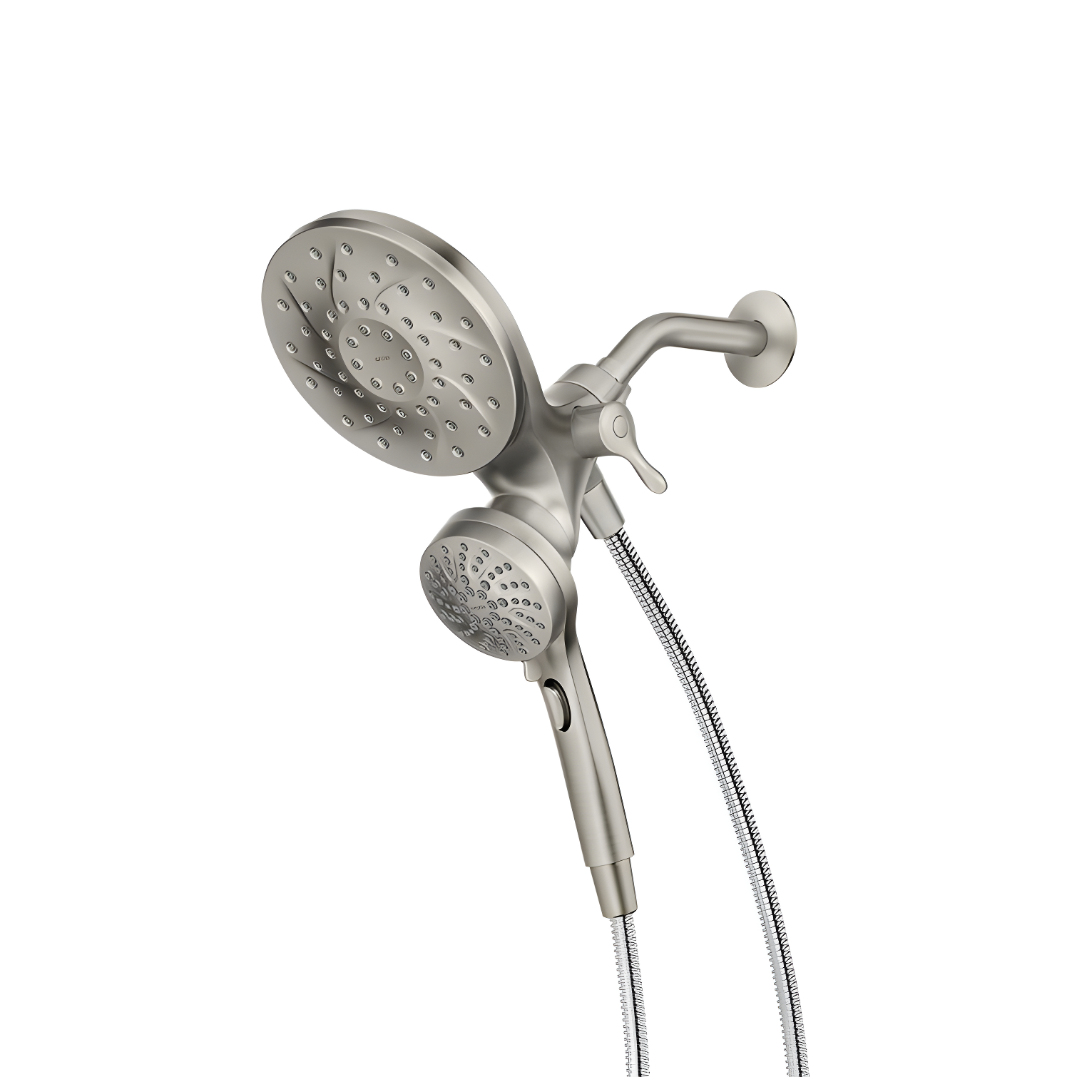 Magnetix Spot Resist Brushed Nickel Multi-Function Handheld Shower Combo