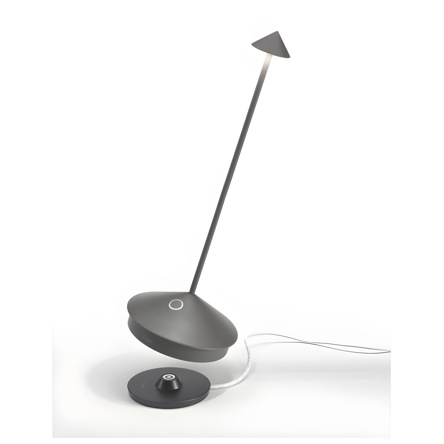 Dark Grey Cordless Touch Outdoor LED Table Lamp