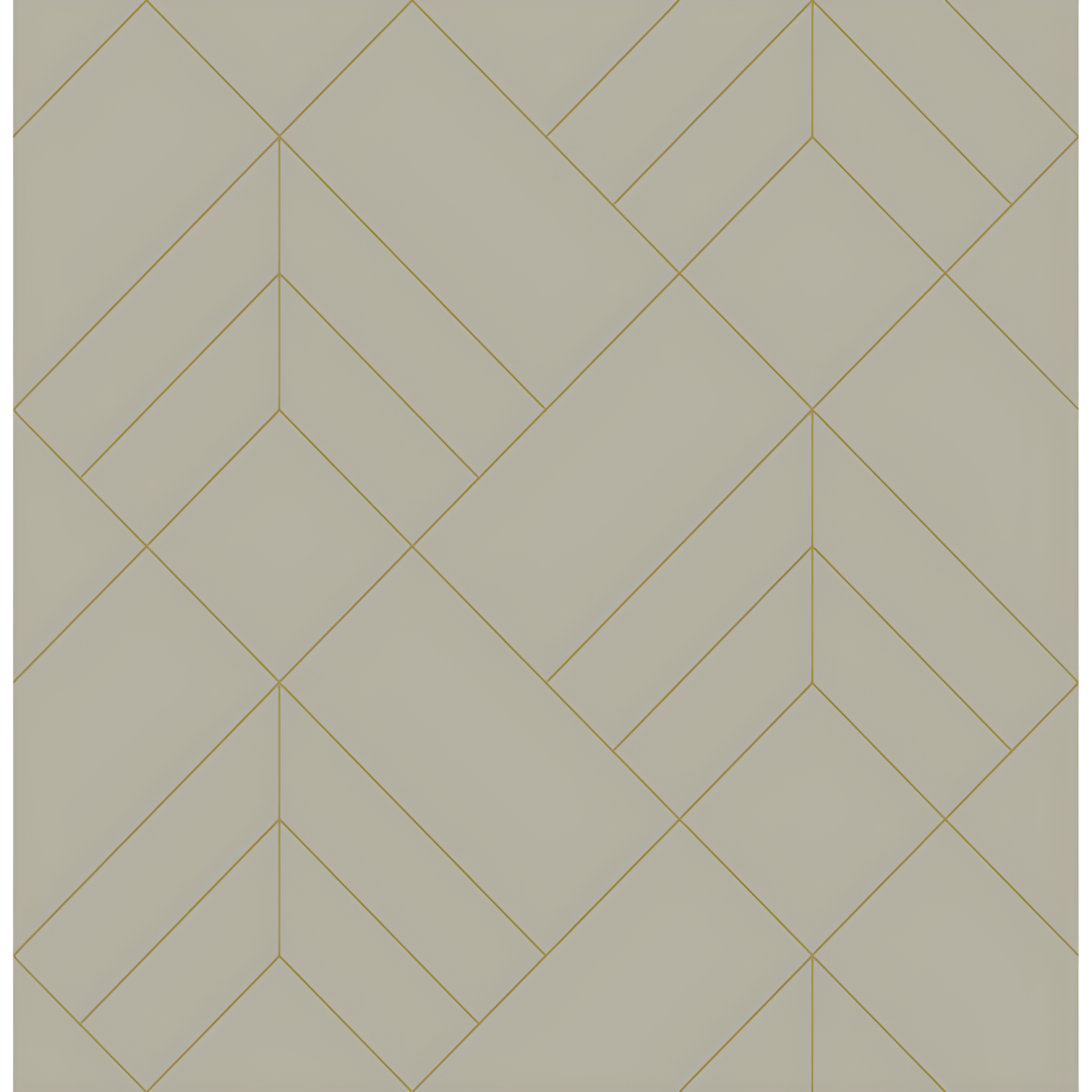 Light Grey and Gold Geometric Vinyl Wallpaper Roll