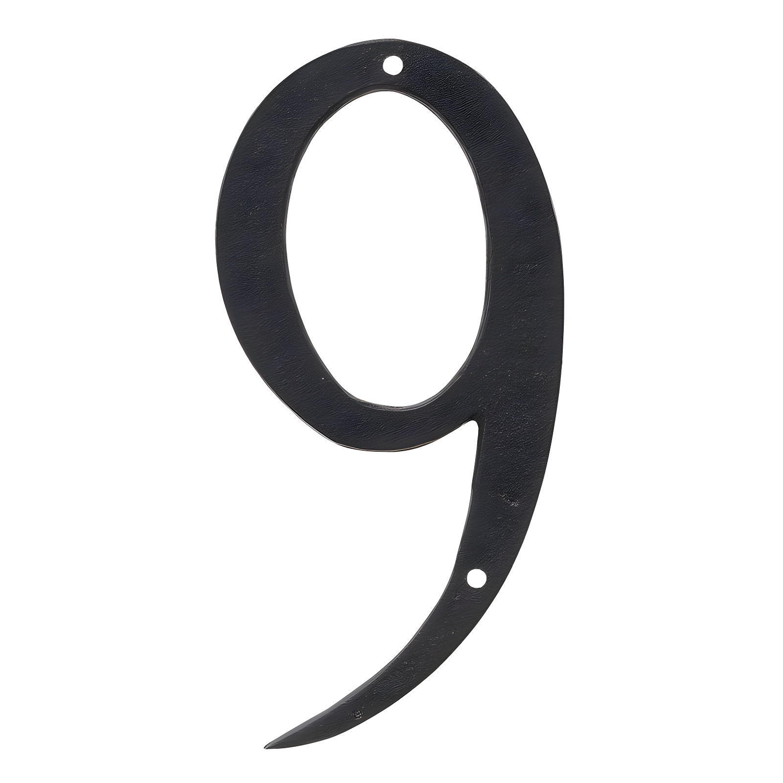 Black Aluminum 4-inch House Number 9