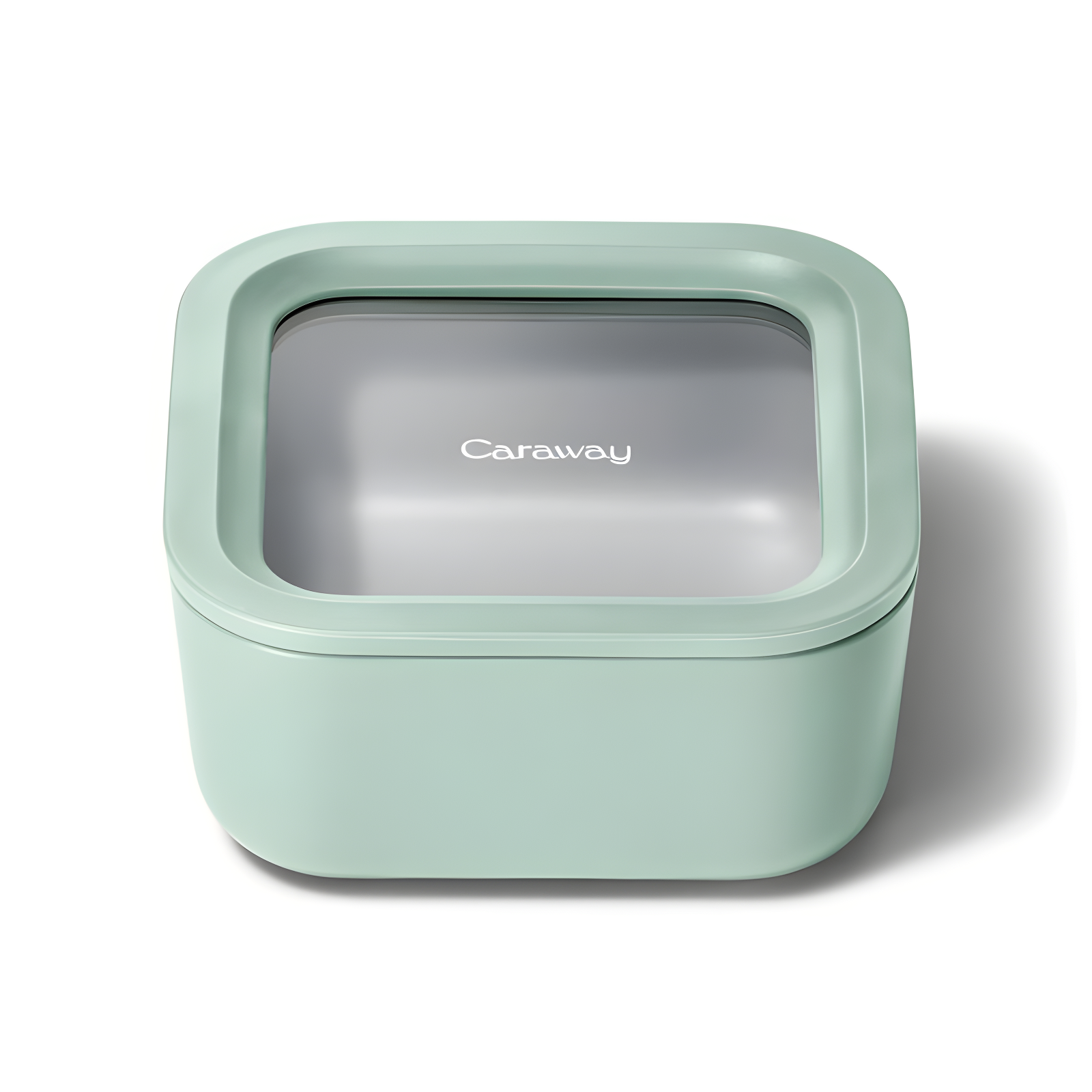 Mist Green Ceramic Coated Glass Lunch Box Container