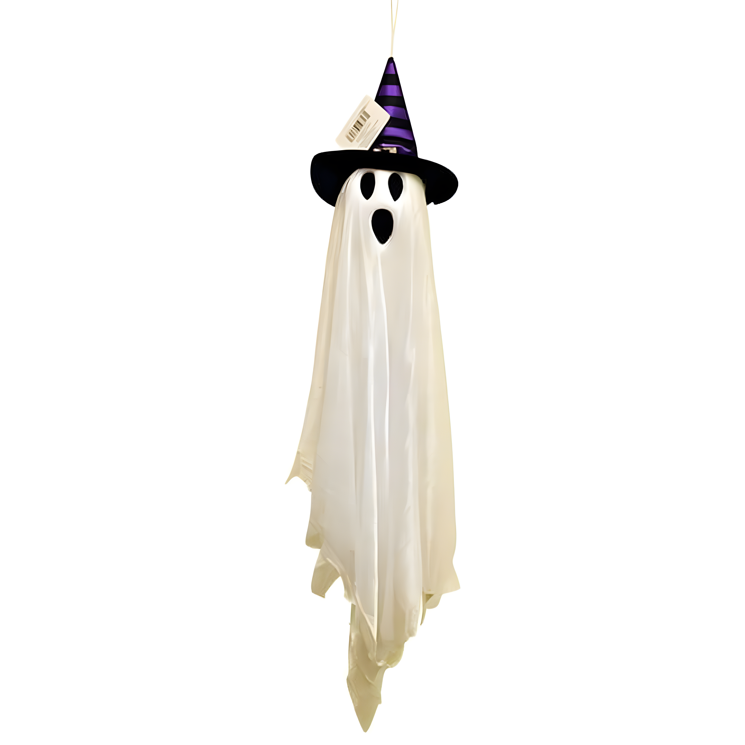 Friendly Ghost with Hat Hanging Halloween Decor