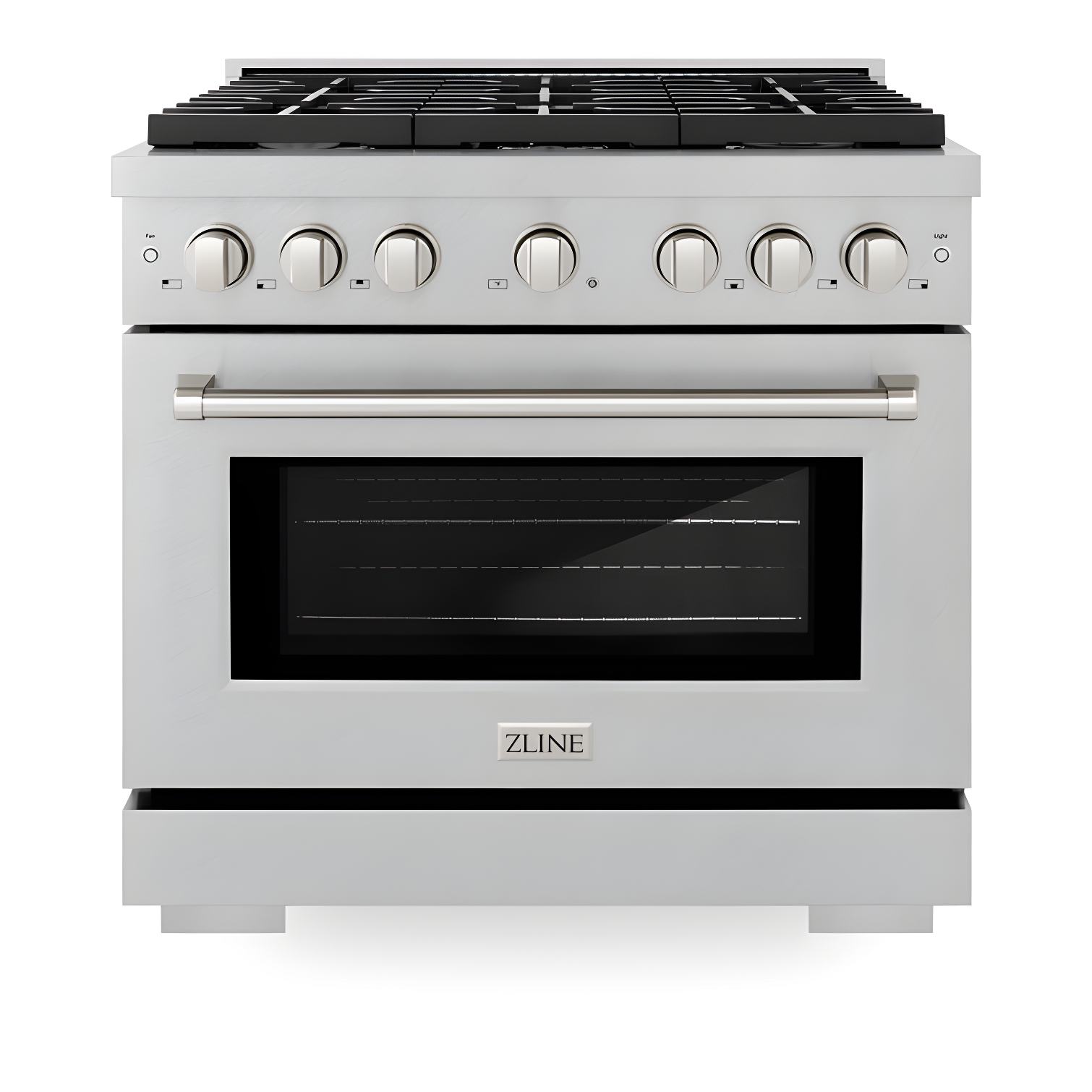 ZLINE 36" Stainless Steel Convection Gas Range with 6 Burners