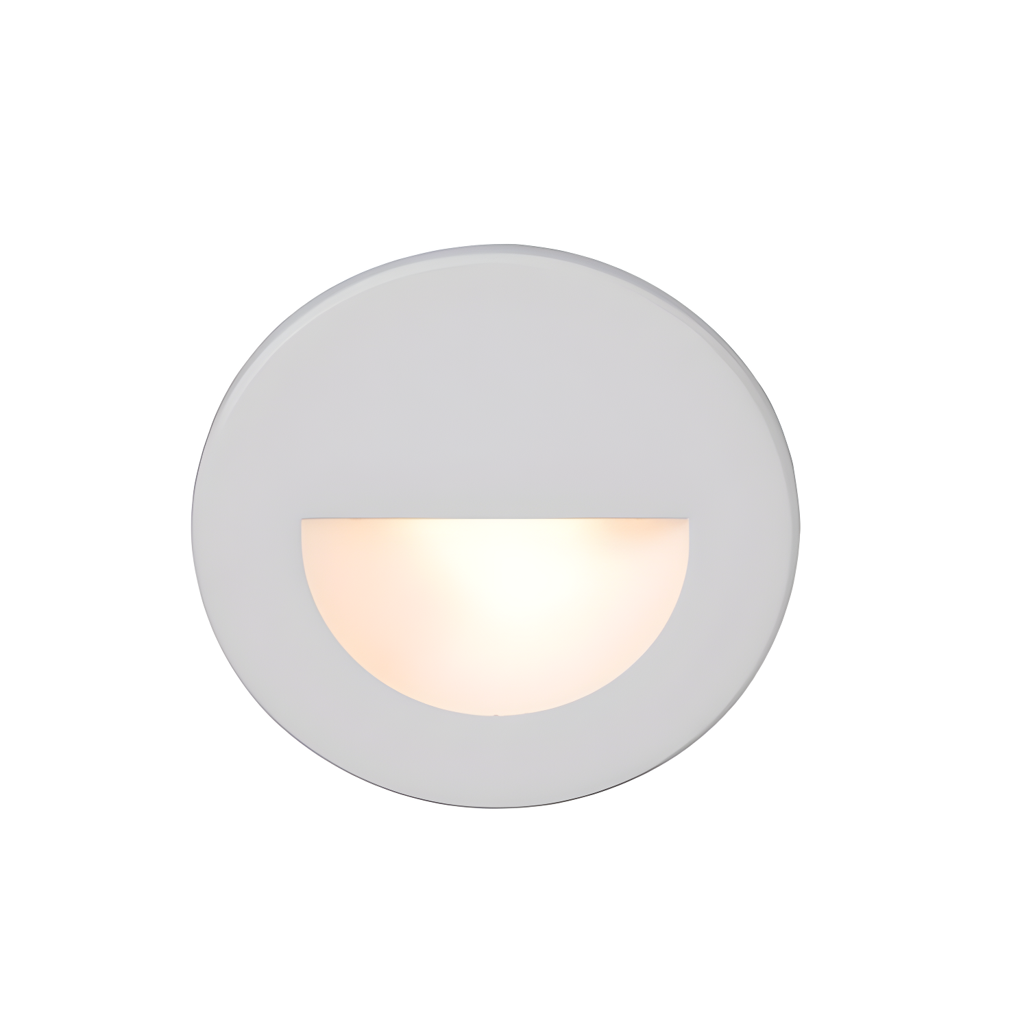 Brushed Nickel 3'' LED Step Light for Indoor/Outdoor in White