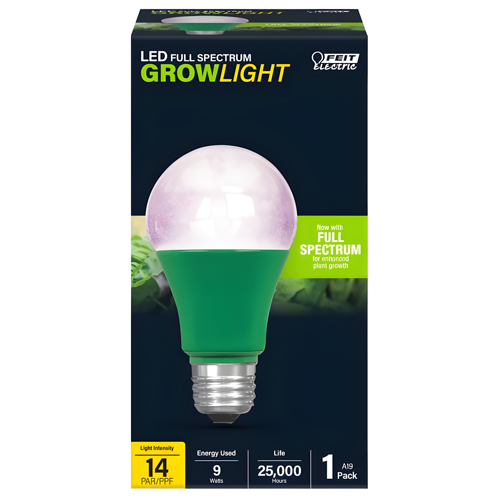 Feit Electric A19 E26 LED Full Spectrum Grow Light Bulb