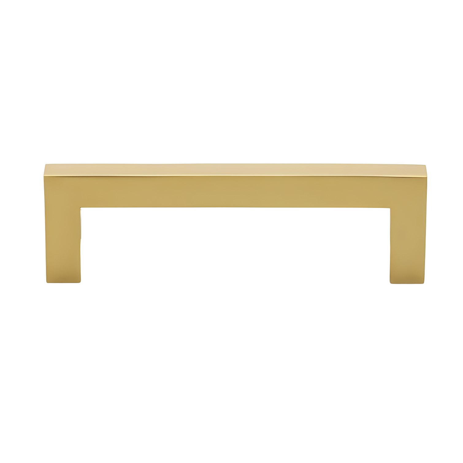 Brass Gold Modern Square Cabinet Bar Pull Set