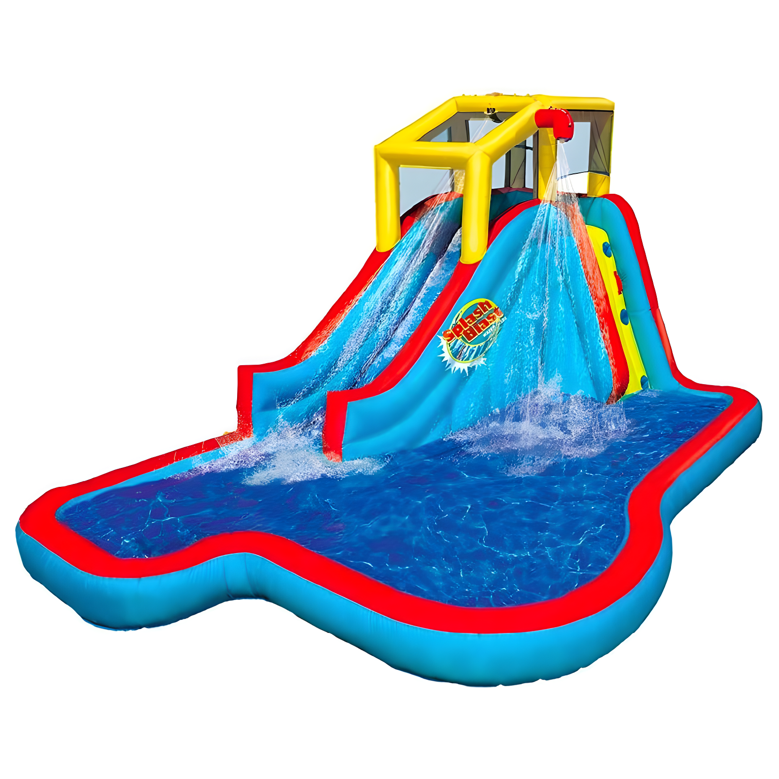 Banzai Inflatable Water Park with Slide and Splash Pool