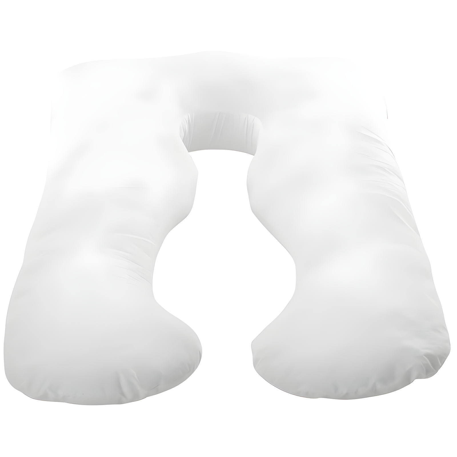 White Hypoallergenic U-Shaped Maternity Body Pillow