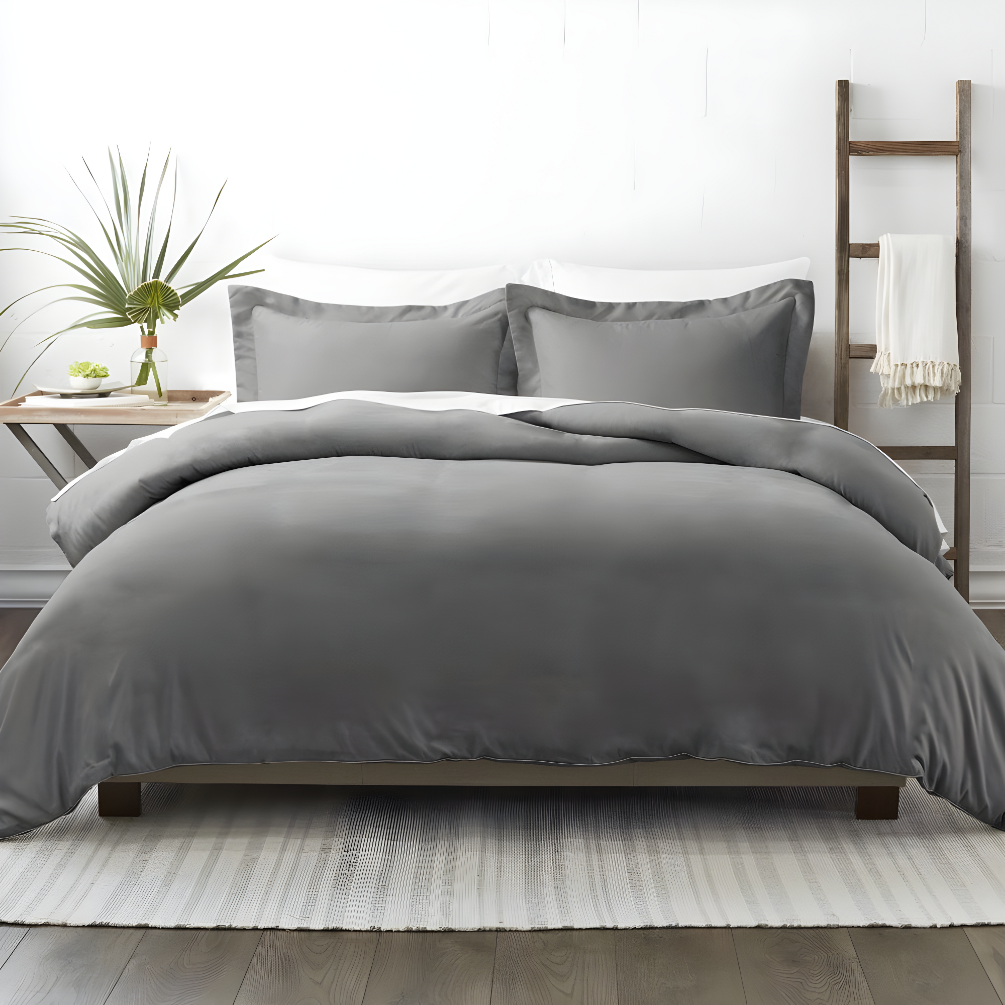 Gray Twin/Twin XL Ultra Soft Microfiber Duvet Cover Set