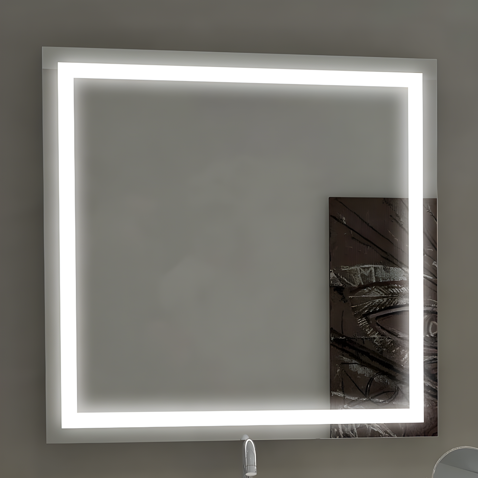 Harmony 30x45 Frameless Rectangular Illuminated Vanity Mirror