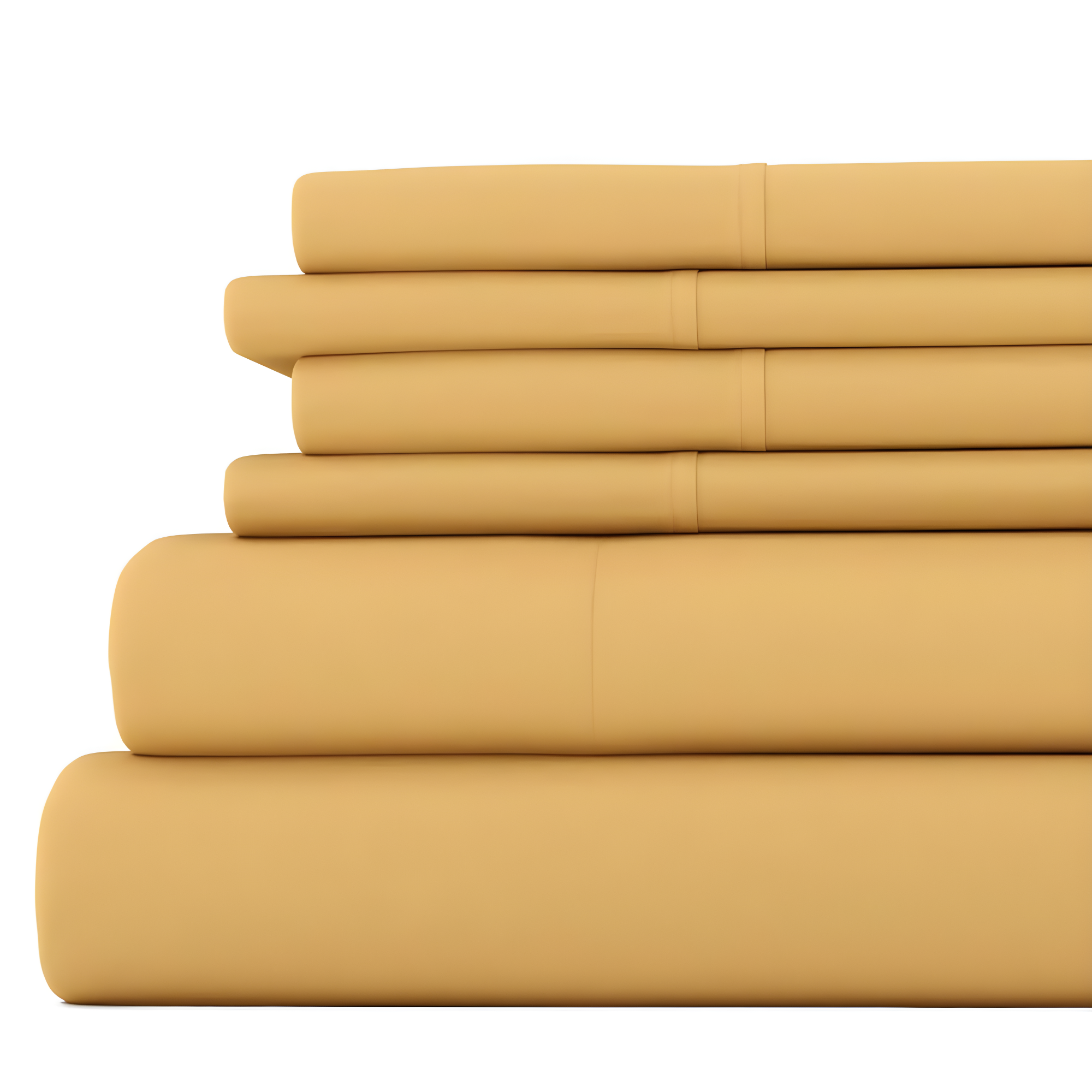 Gold Twin XL Deep Pocket Microfiber Sheet Set