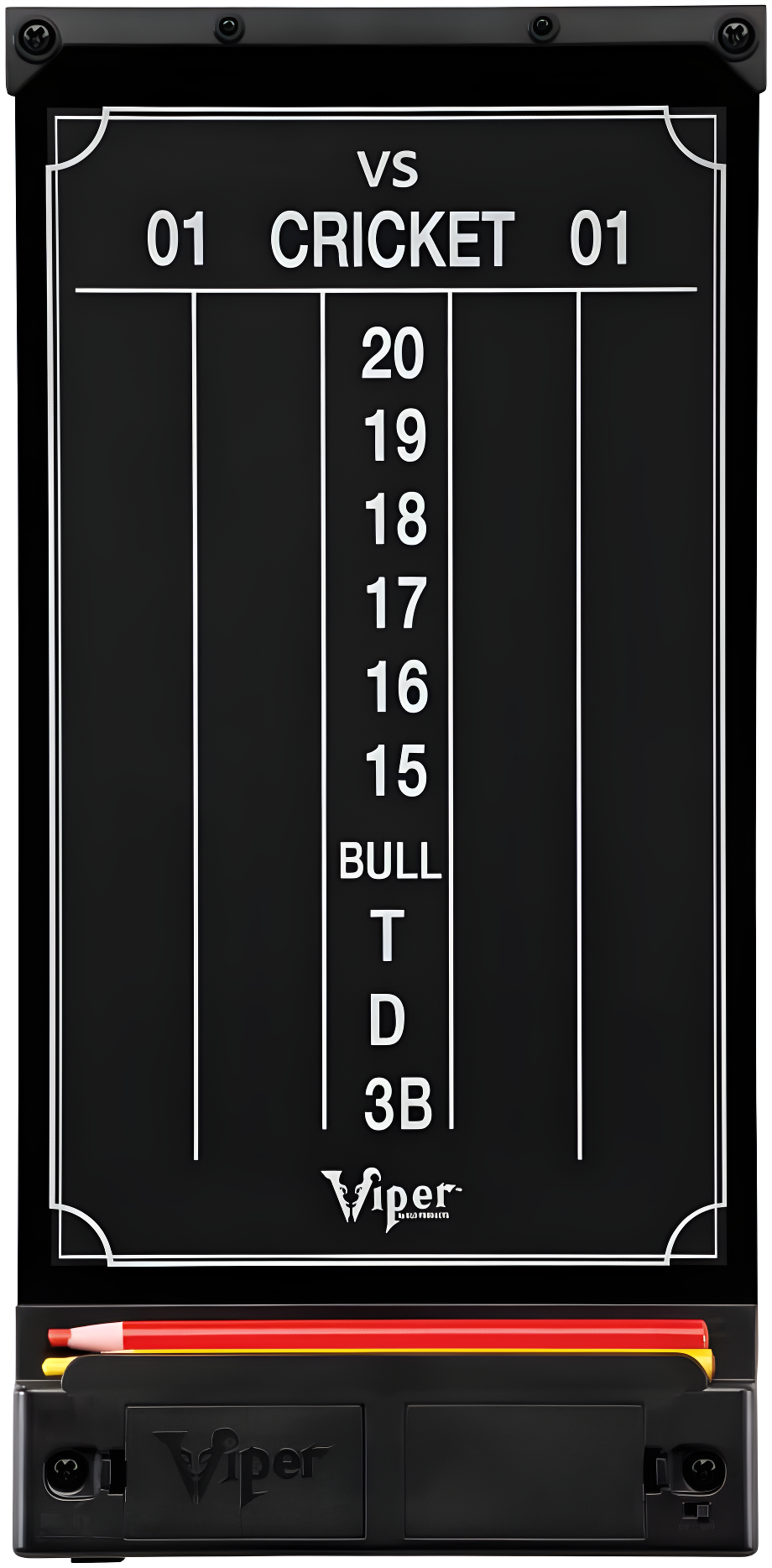 Viper Black Illuminated Dry Erase Dart Scoreboard