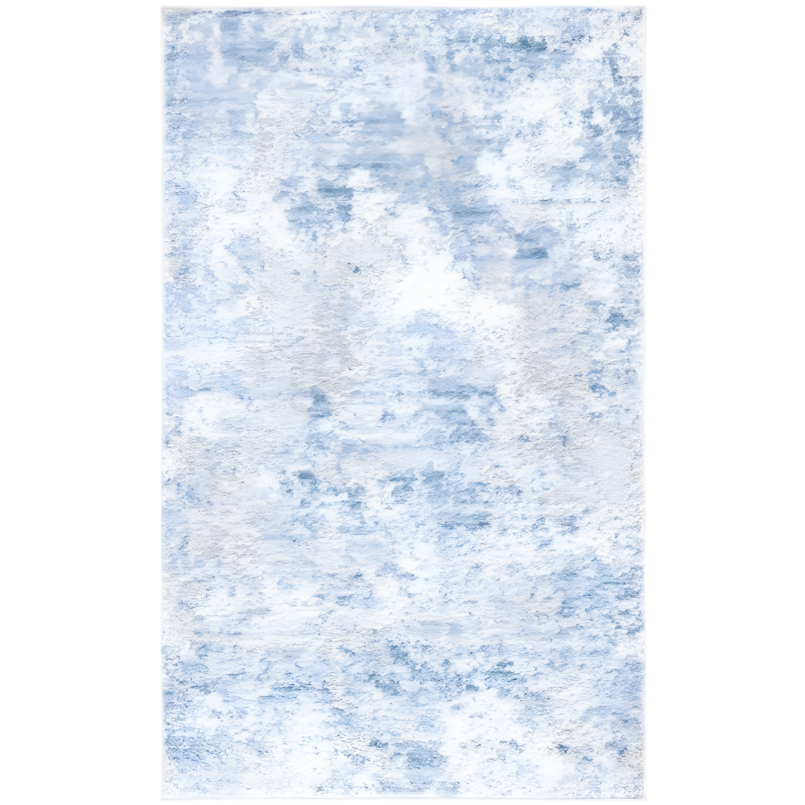 Amelia 6' x 9' Grey and Blue Abstract Synthetic Area Rug