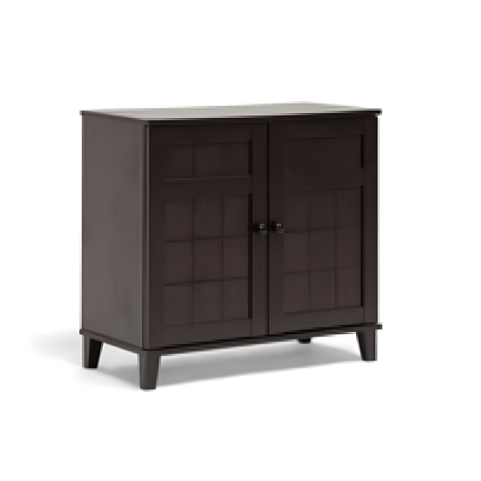 Glidden Dark Brown Wood and MDF Modern Shoe Cabinet