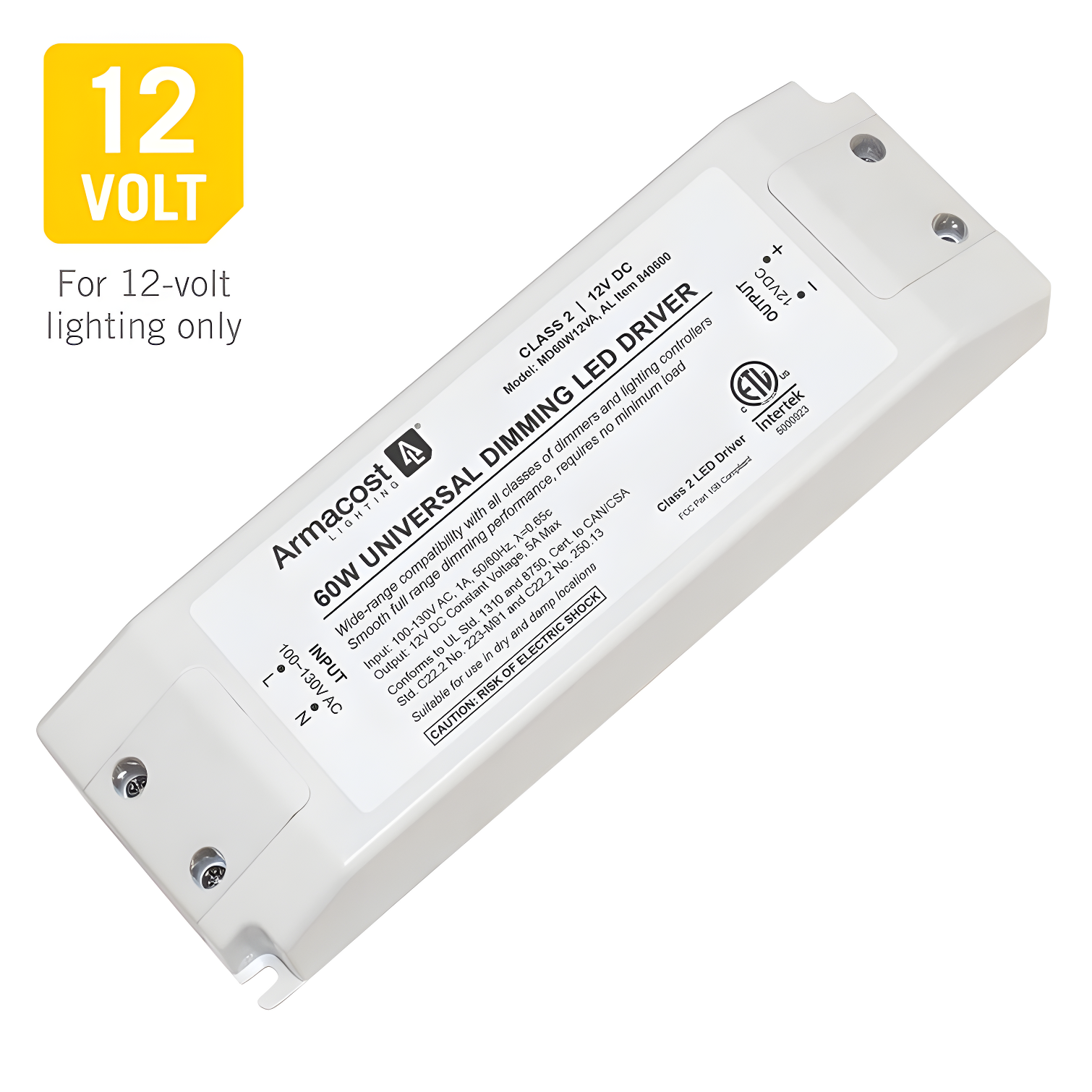 60W White Universal Dimming LED Driver Power Supply