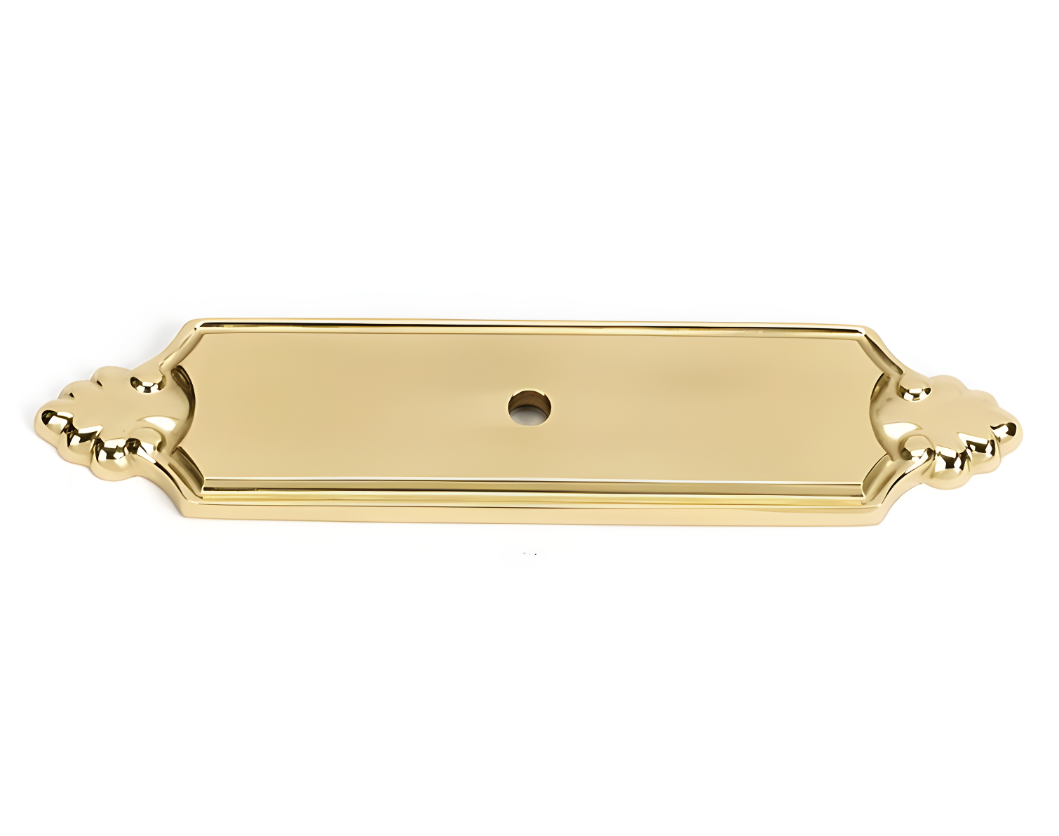 Bella Polished Brass Metal Knob Backplate