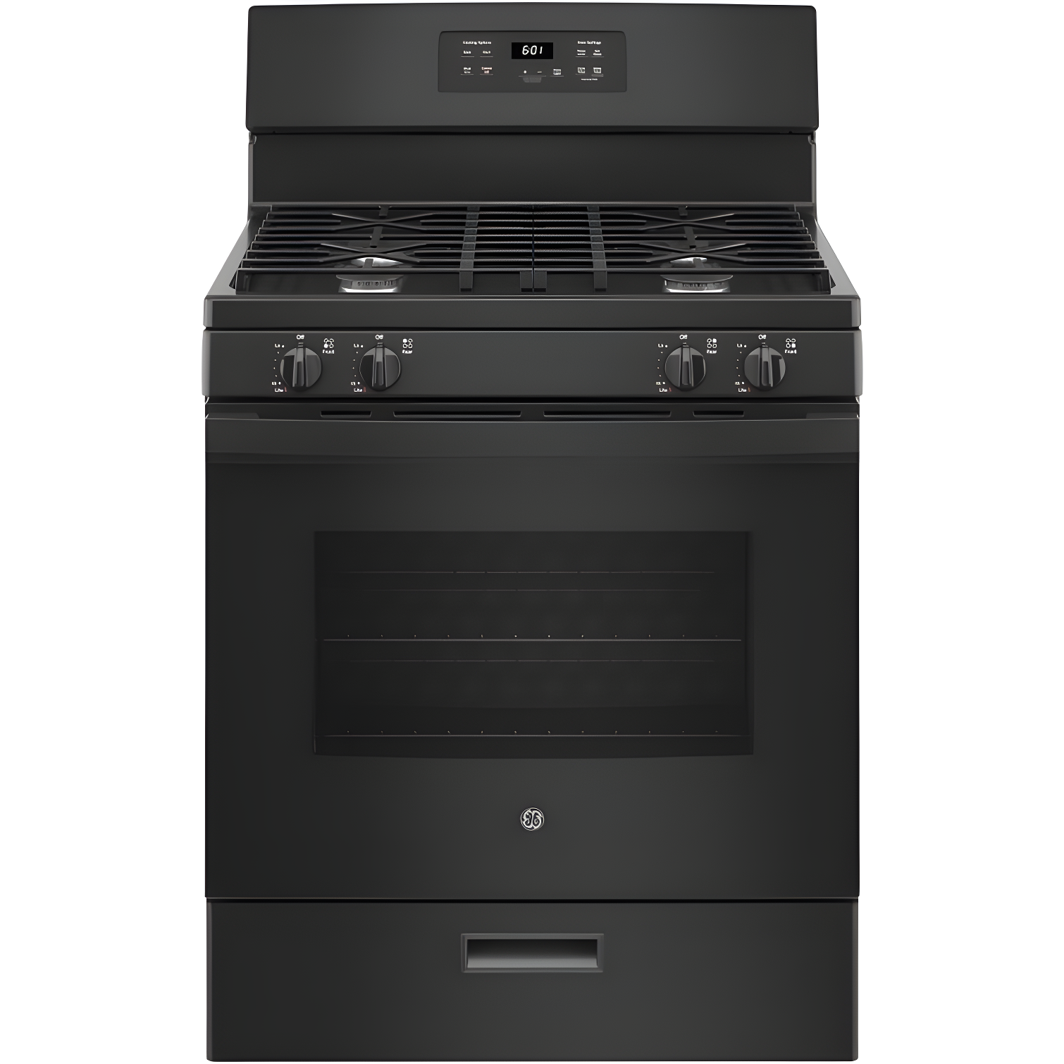 30" Black Freestanding Gas Range with Self-Cleaning Mode