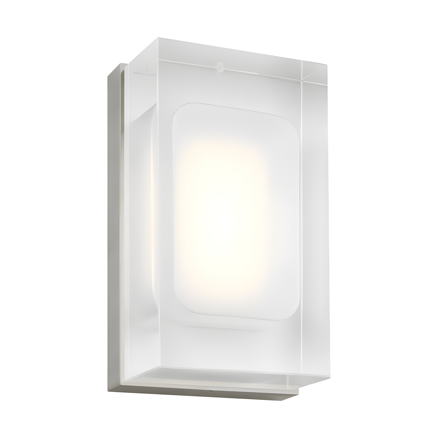 Serene Glow Dimmable LED Wall Sconce in Satin Nickel