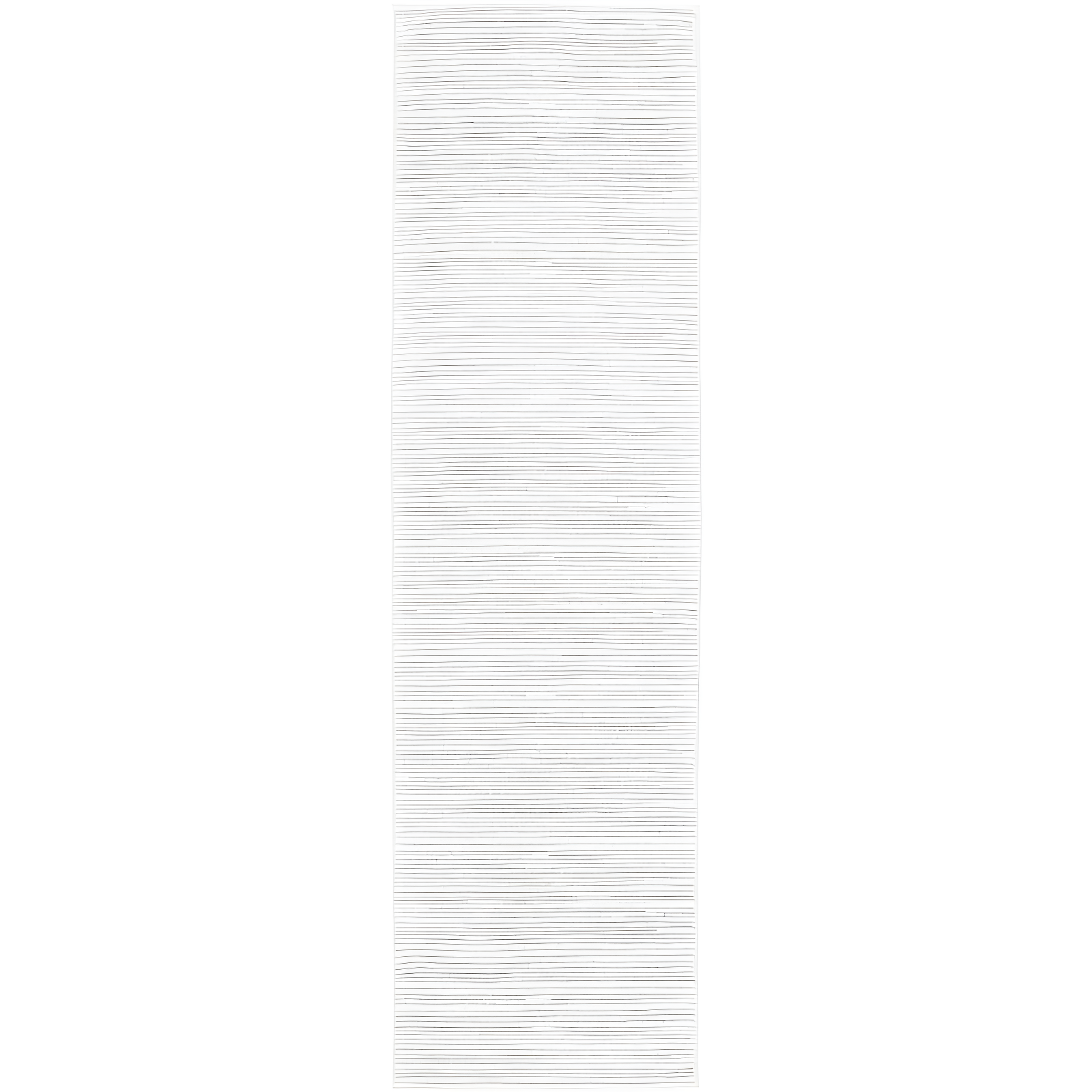 Vision Ivory & Grey Hand-knotted Synthetic Runner Rug