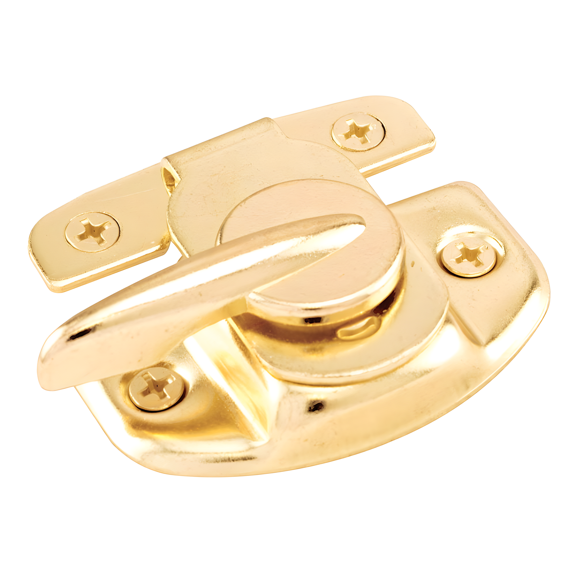 Bright Brass Cam Action Window Sash Lock with Diecast Lever