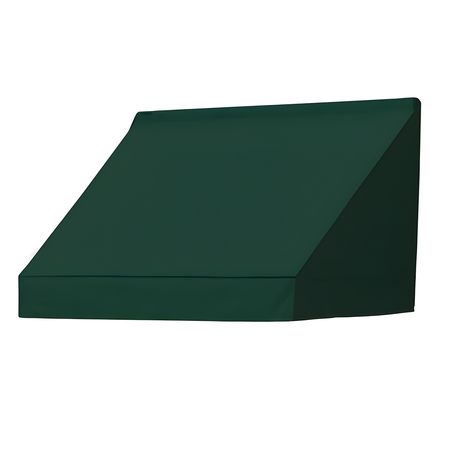 Forest Green 4 ft. Retractable Fabric Awning with Aluminum Frame