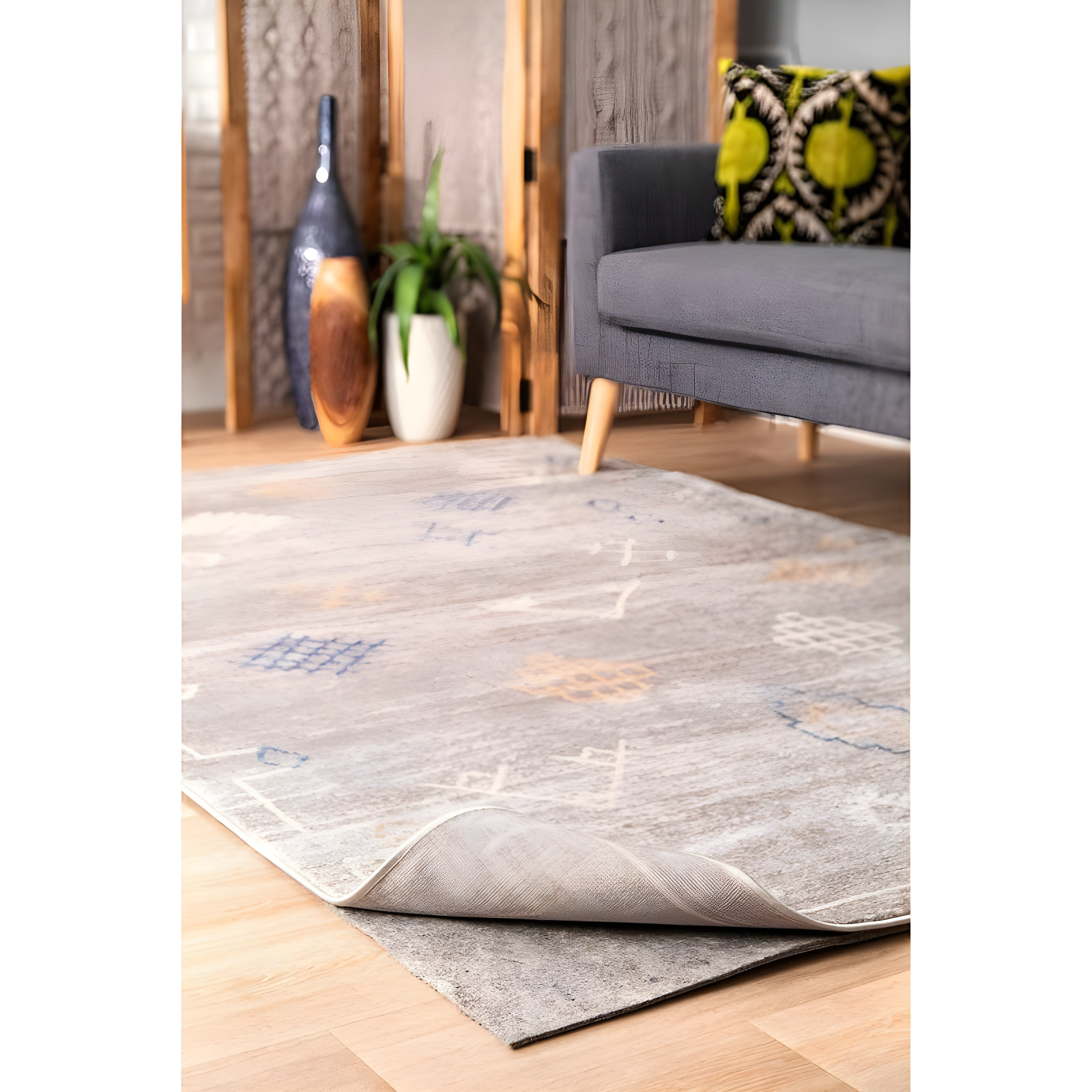 Eco-Friendly Non-Skid 20x16 Pet-Friendly Rug Pad