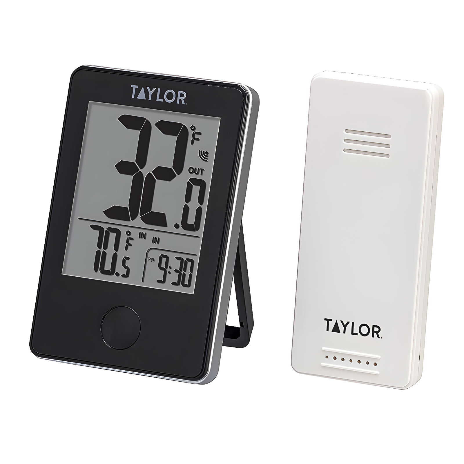 Taylor Black Wireless Digital Indoor/Outdoor Thermometer with Remote Sensor