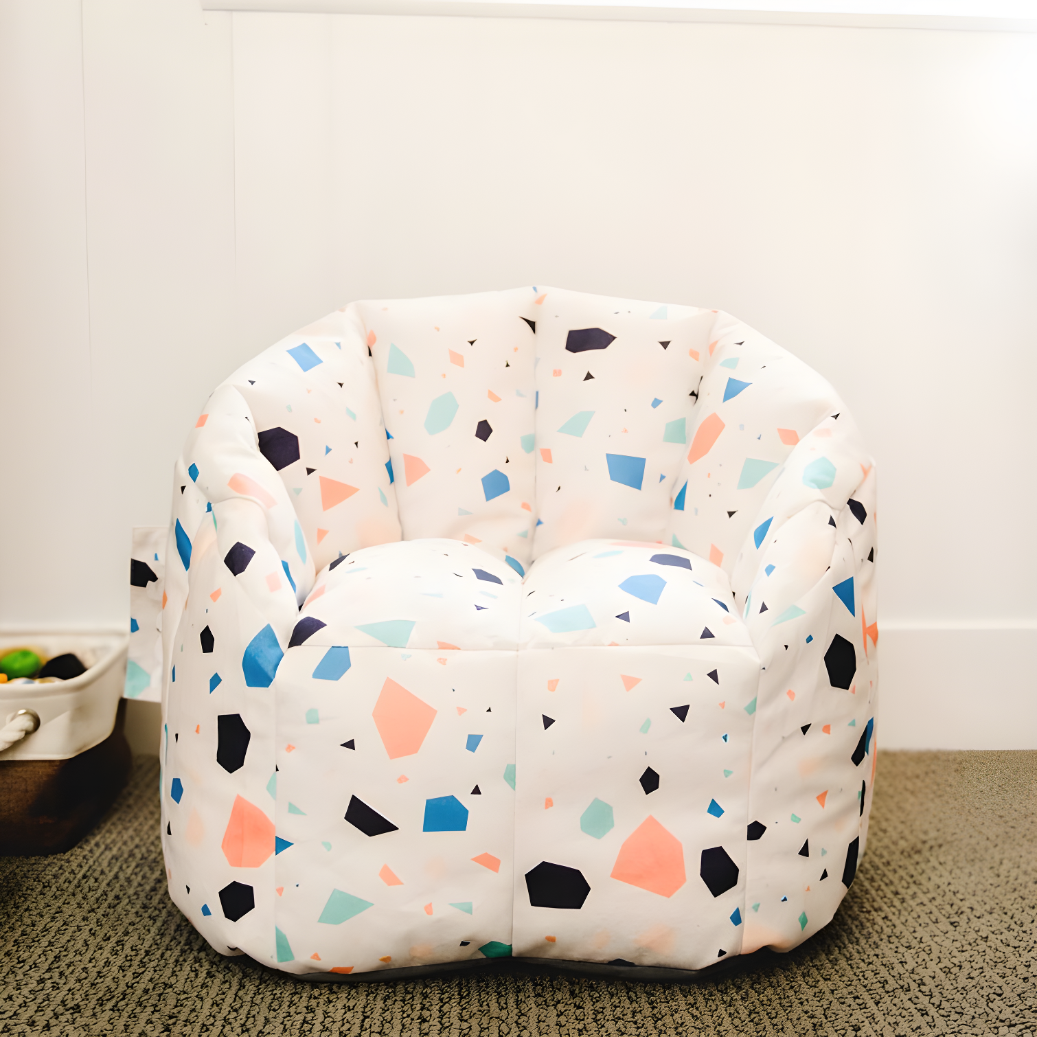 Dolce Terrazzo Polyester Kid's Bean Bag Chair