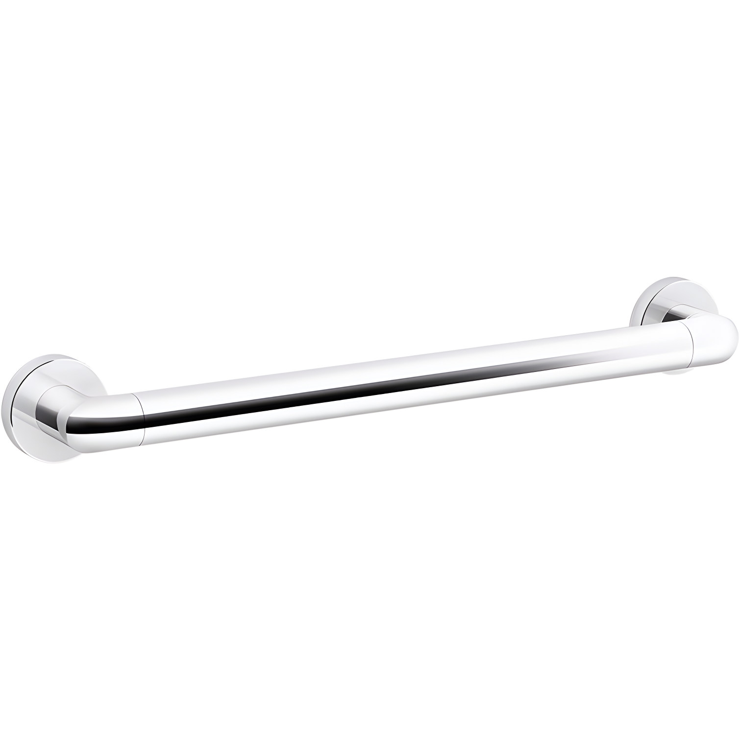 Kumin 18" Polished Chrome Metal Grab Bar