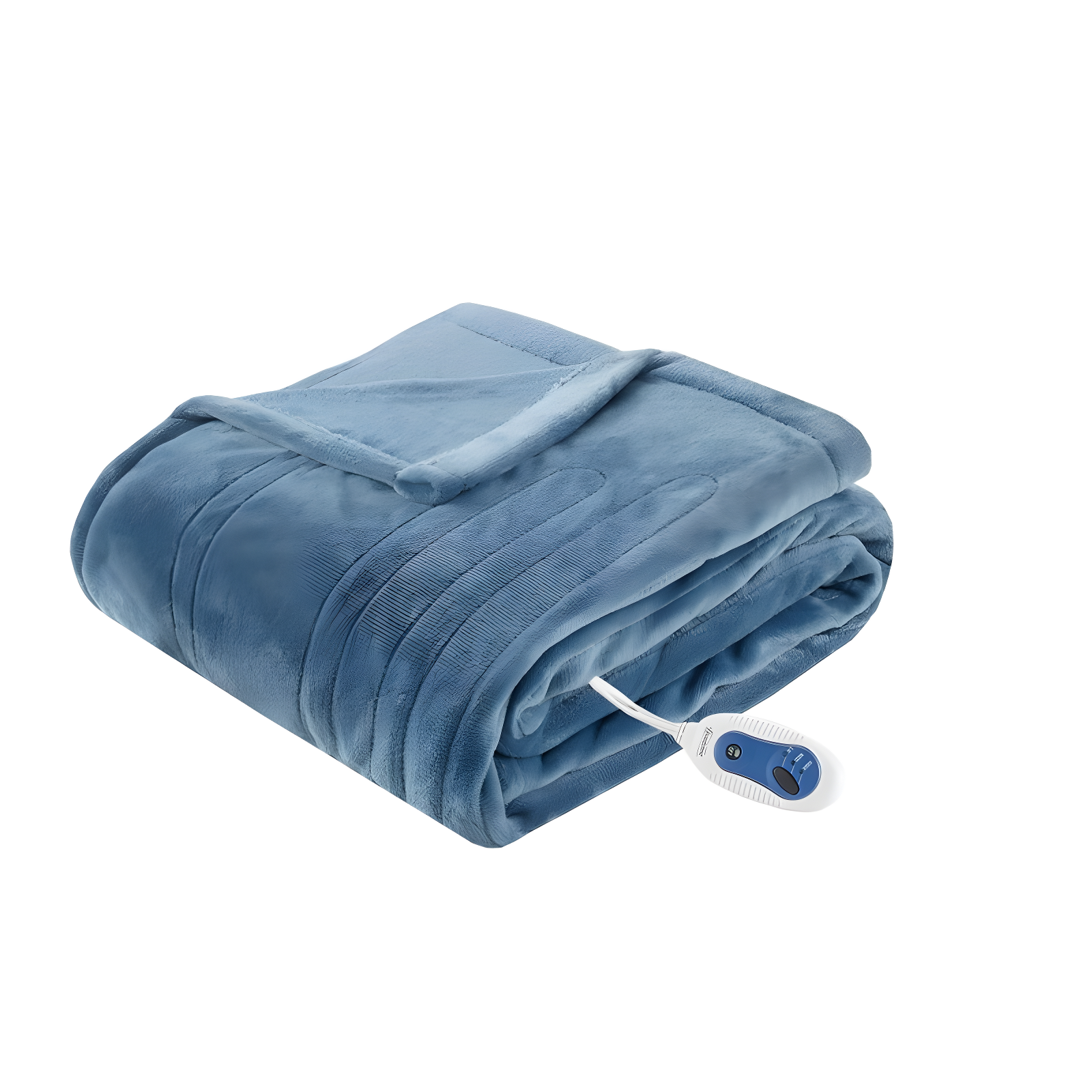 Sapphire Blue Oversized Plush Heated Throw - 60x70"