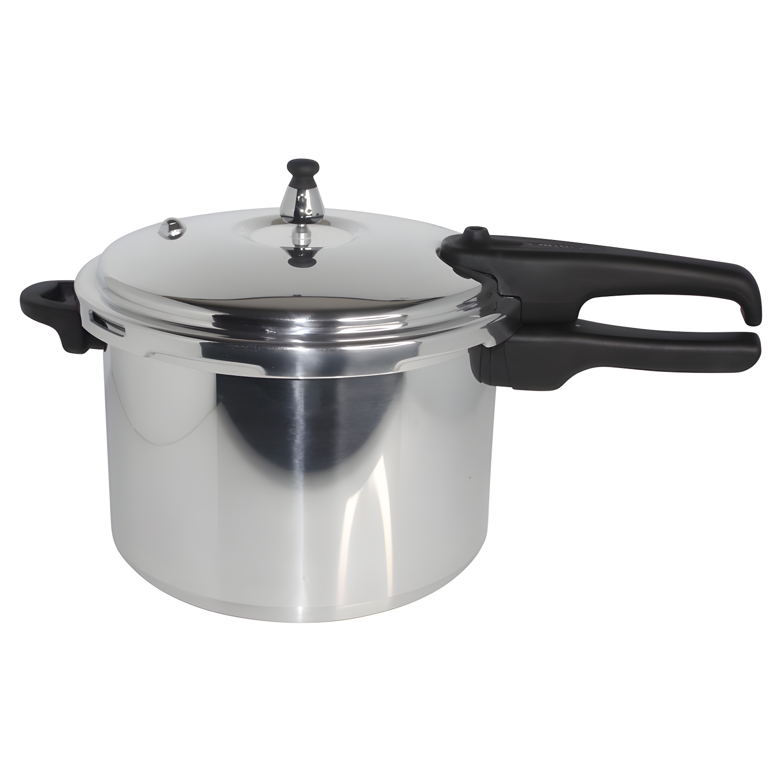 Mirro 8-Quart Black and Silver Aluminum Pressure Cooker