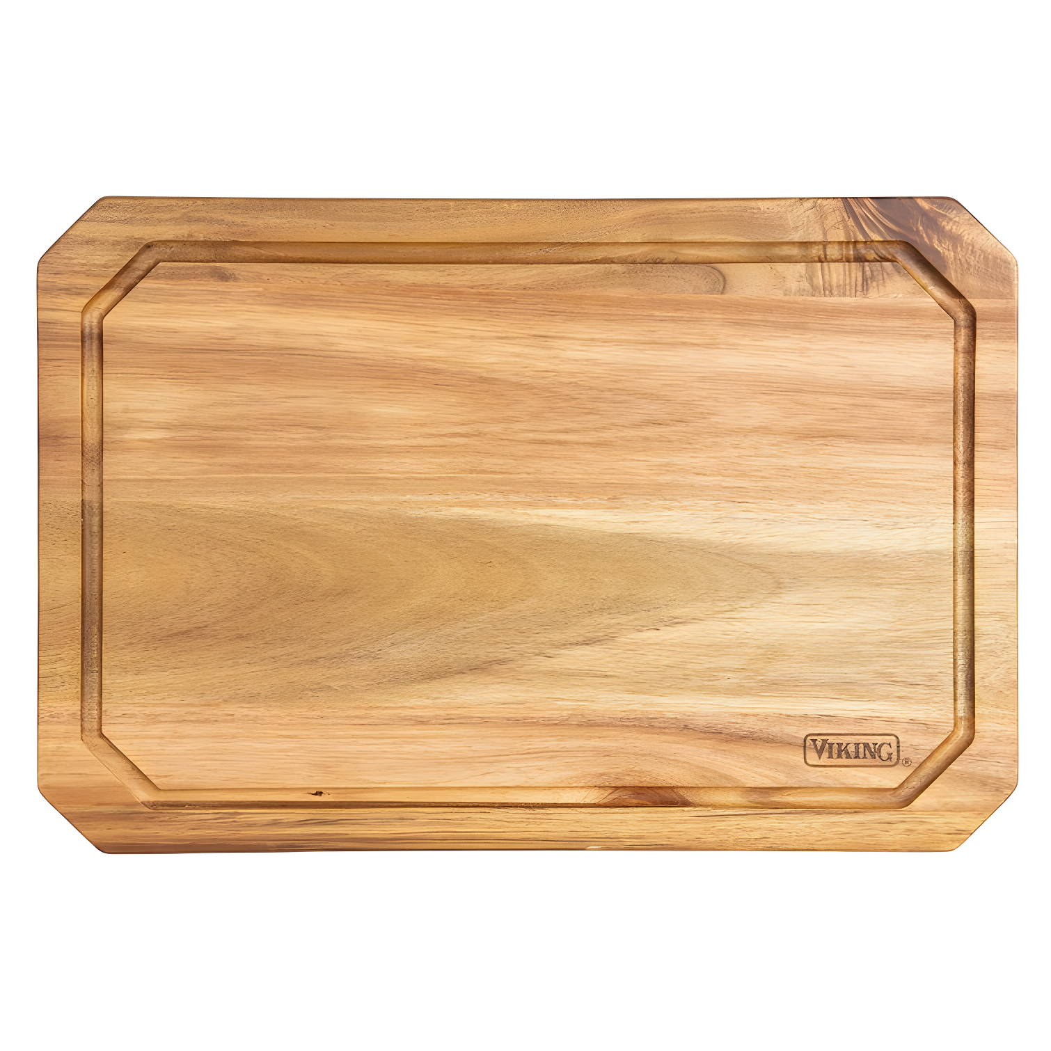 Viking Acacia Wood Rectangular Chopping Board with Juice Groove