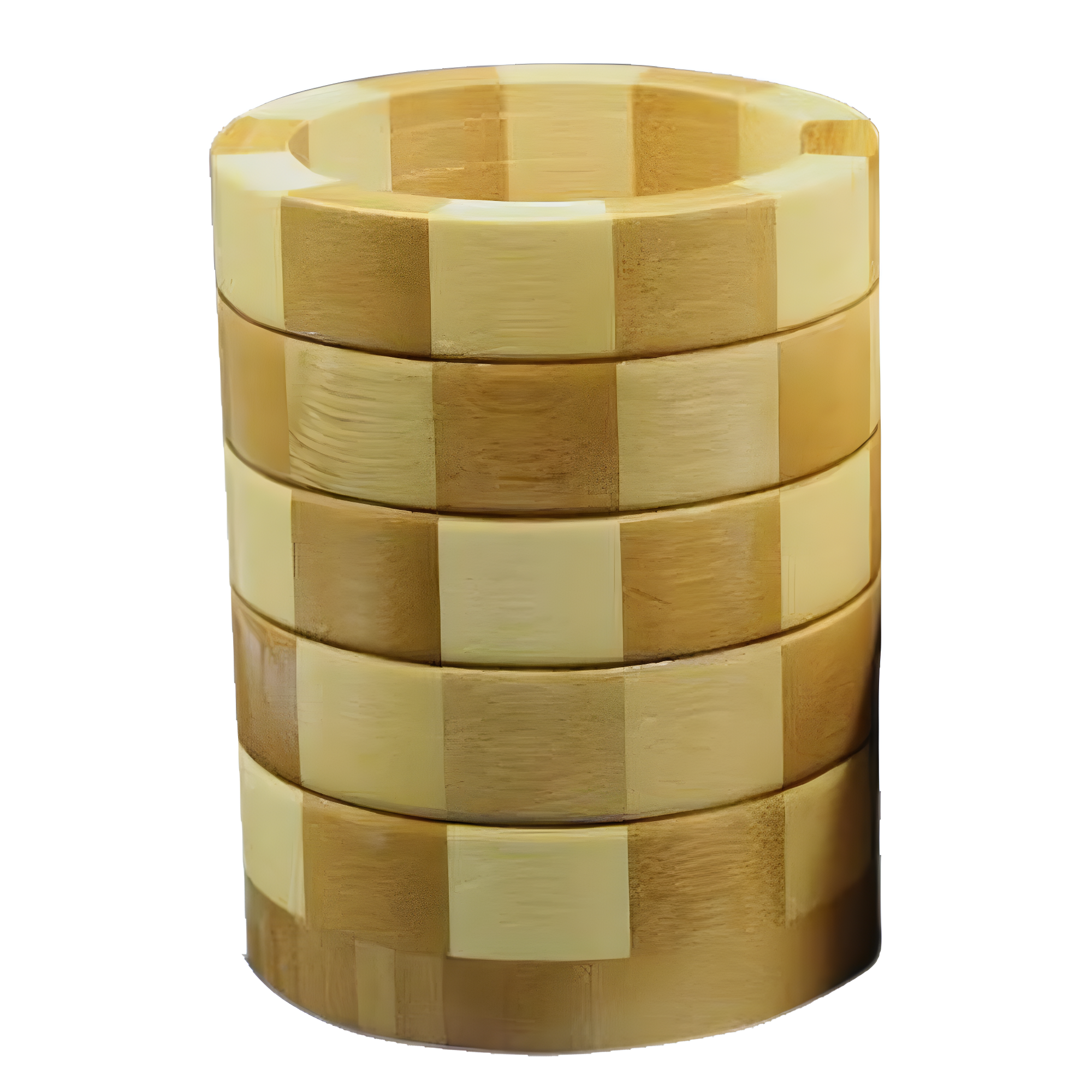 Round Bamboo Kitchen Utensil Holder and Organizer