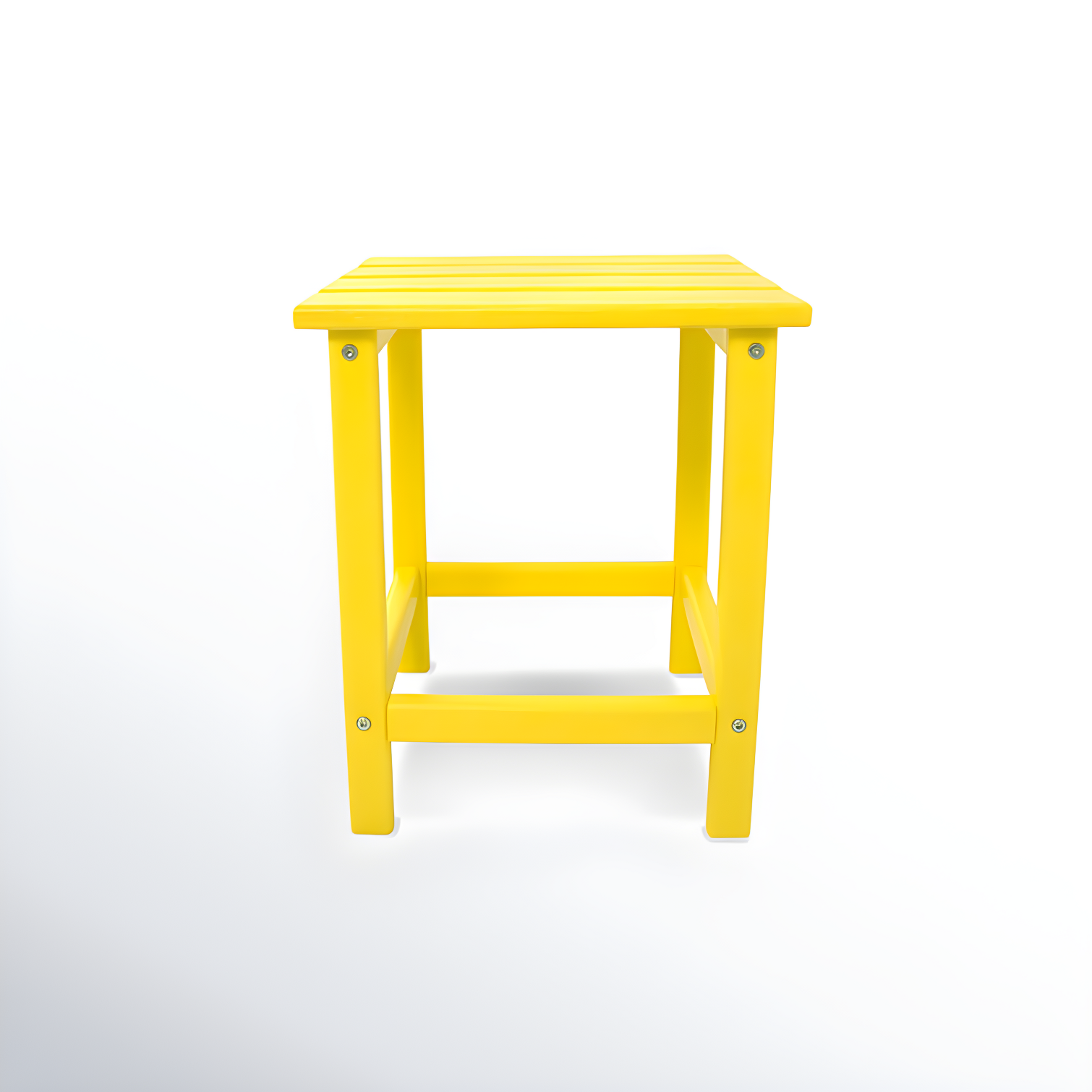 Lemon Yellow Polywood 18" Outdoor Side Table