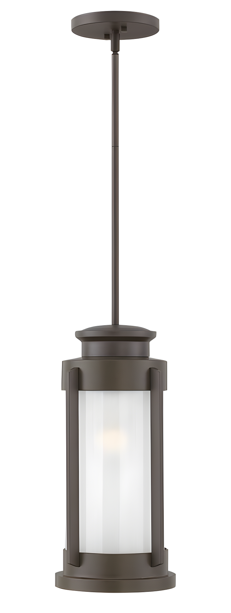 Briggs Buckeye Bronze 18" LED Glass Outdoor Hanging Lantern