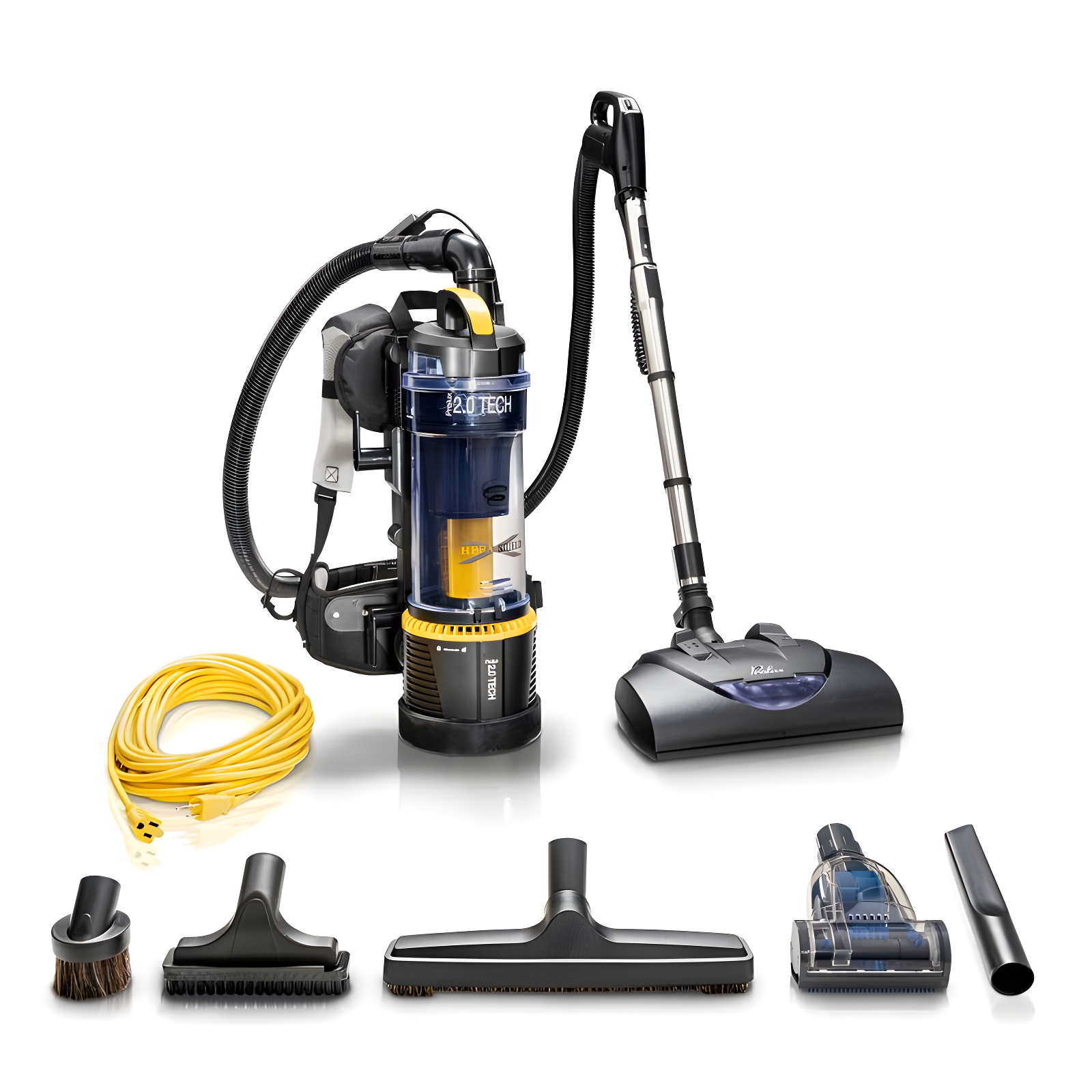 Prolux 2.0 Yellow Bagless Backpack Vacuum with HEPA Filter