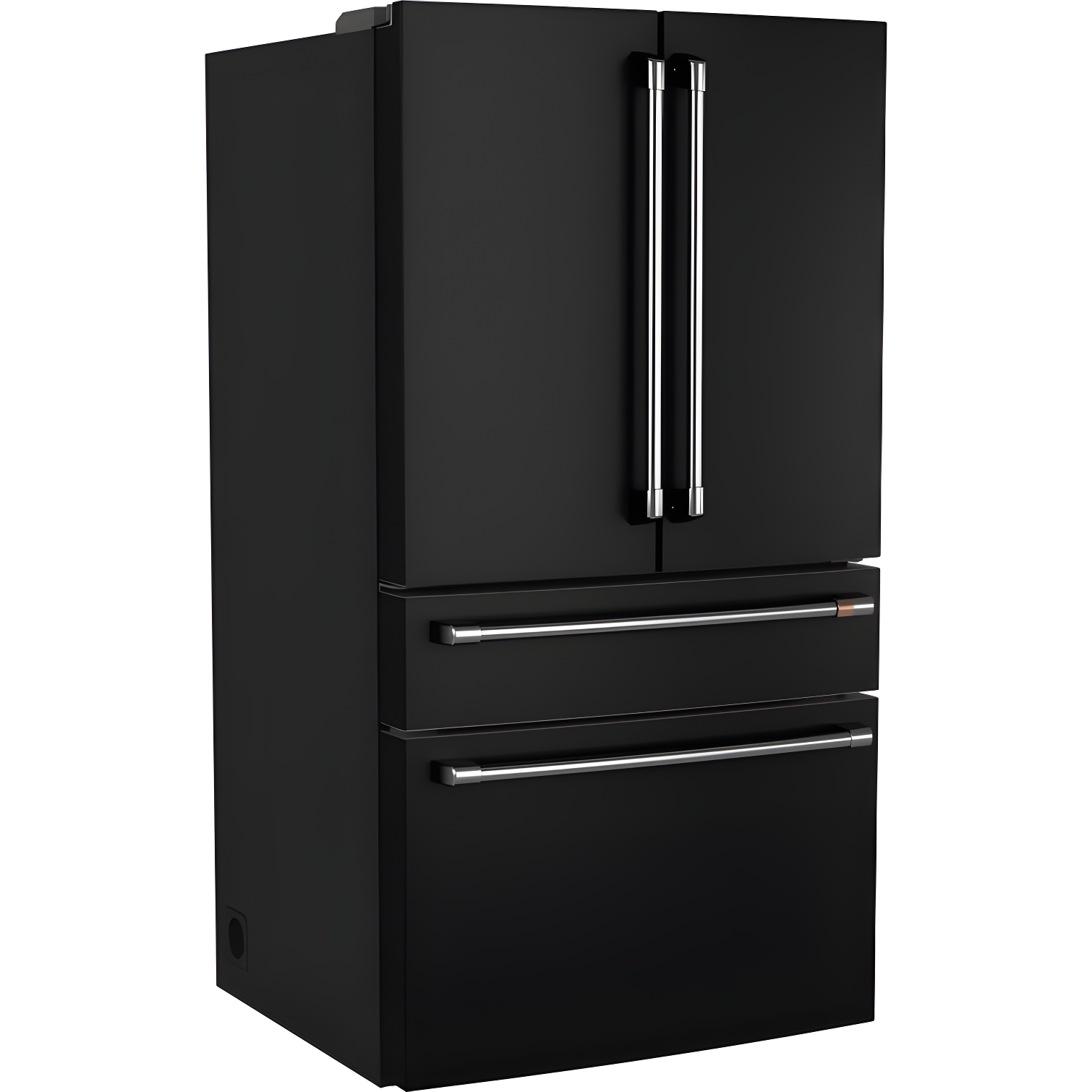 Matte Black Smart French Door Refrigerator with Ice Maker