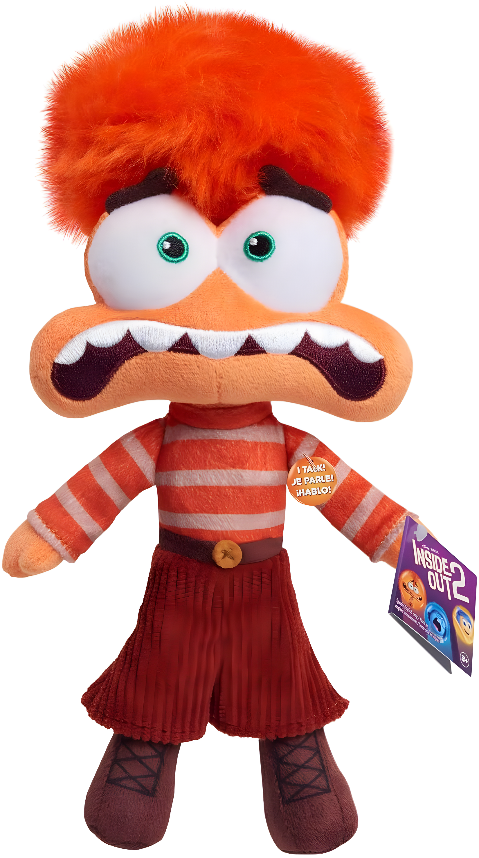 Inside Out 2 Anxiety Plush with Sound, 8-Inch